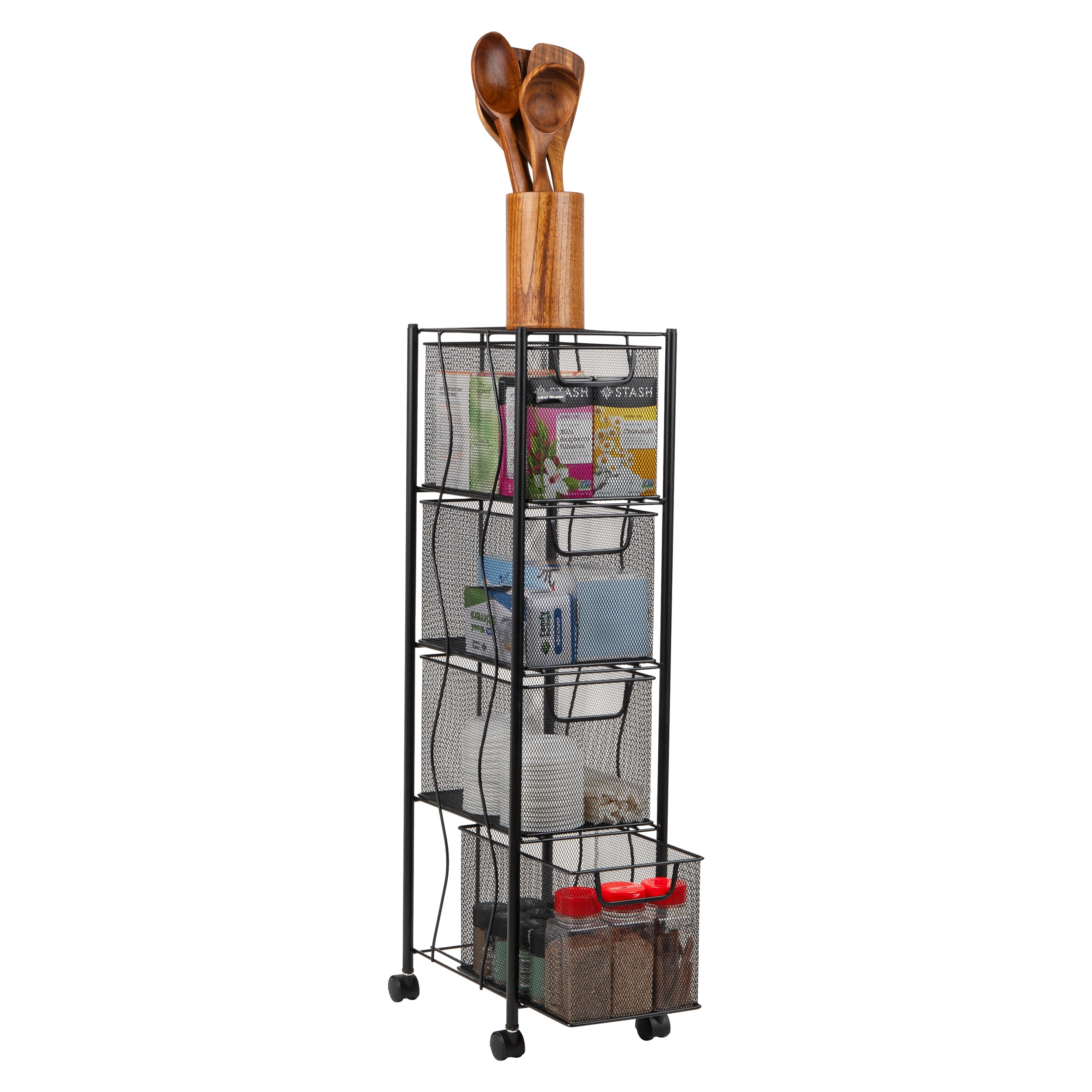 Mind Reader 4OPDR-BLK Office-Carts - View #4