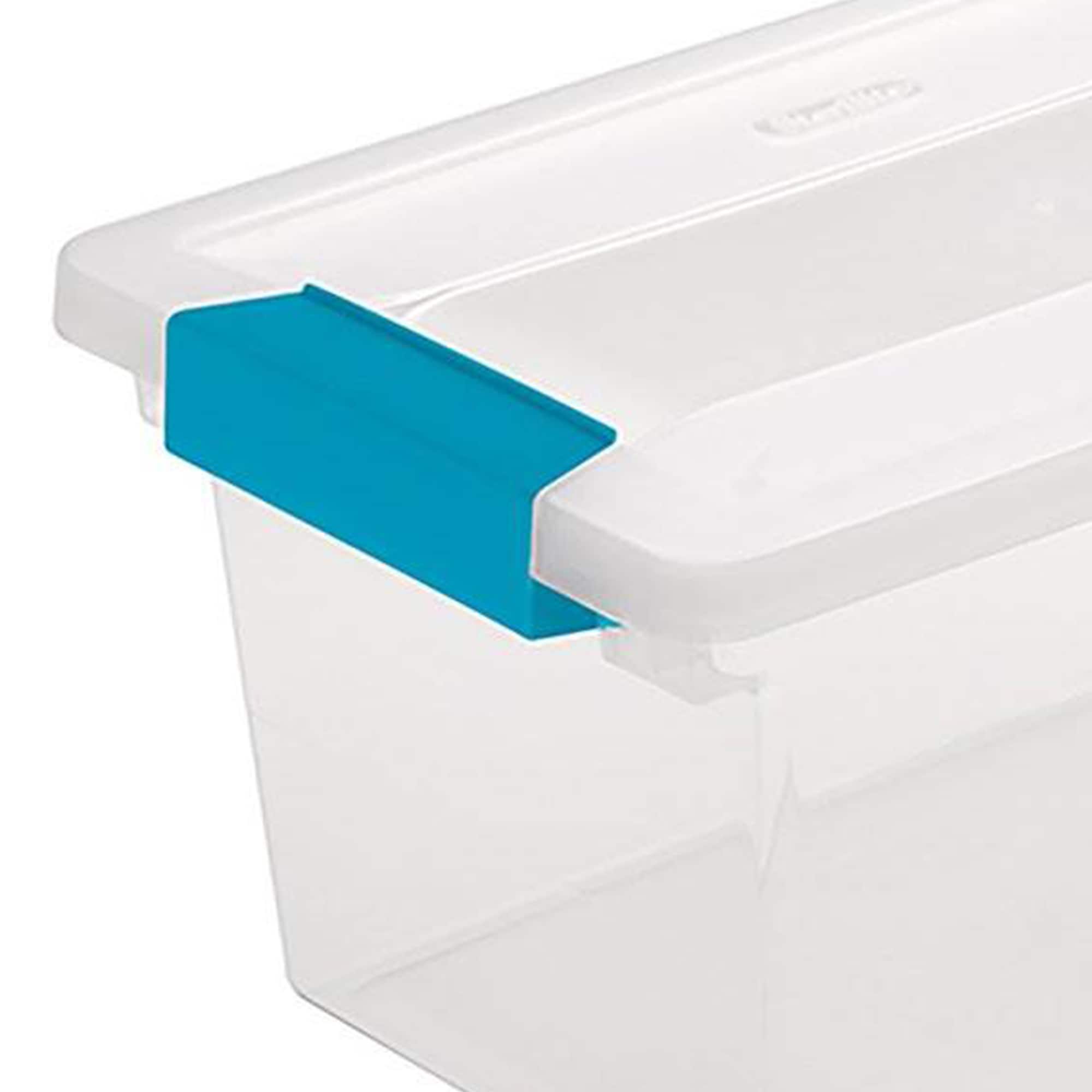 Sterilite Corporation 4-Pack Small Clear Weatherproof Tote with Latching  Lid in the Plastic Storage Containers department at
