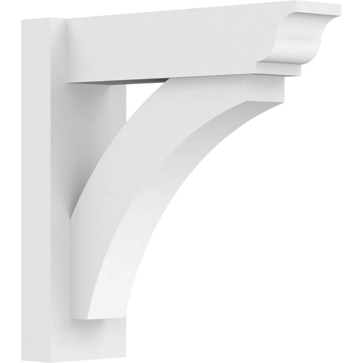 Ekena Millwork OUTP05X16X16THR01 5-in W X 16-in D X 16-in H Thorton Architectural Grade PVC Outlooker with Traditional Ends