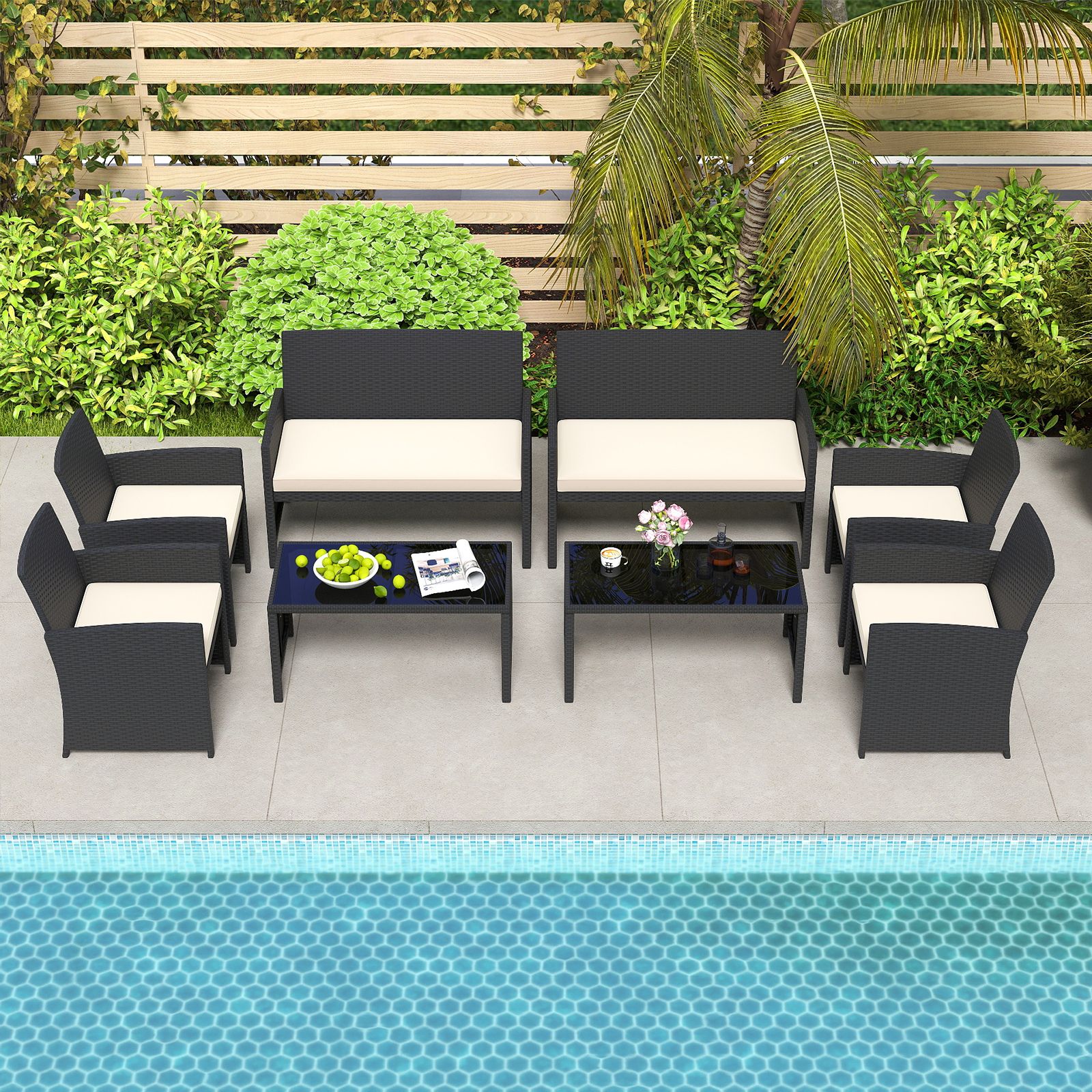 Slickblue D-CO-HW04747WH Patio-Conversation-Sets - View #5