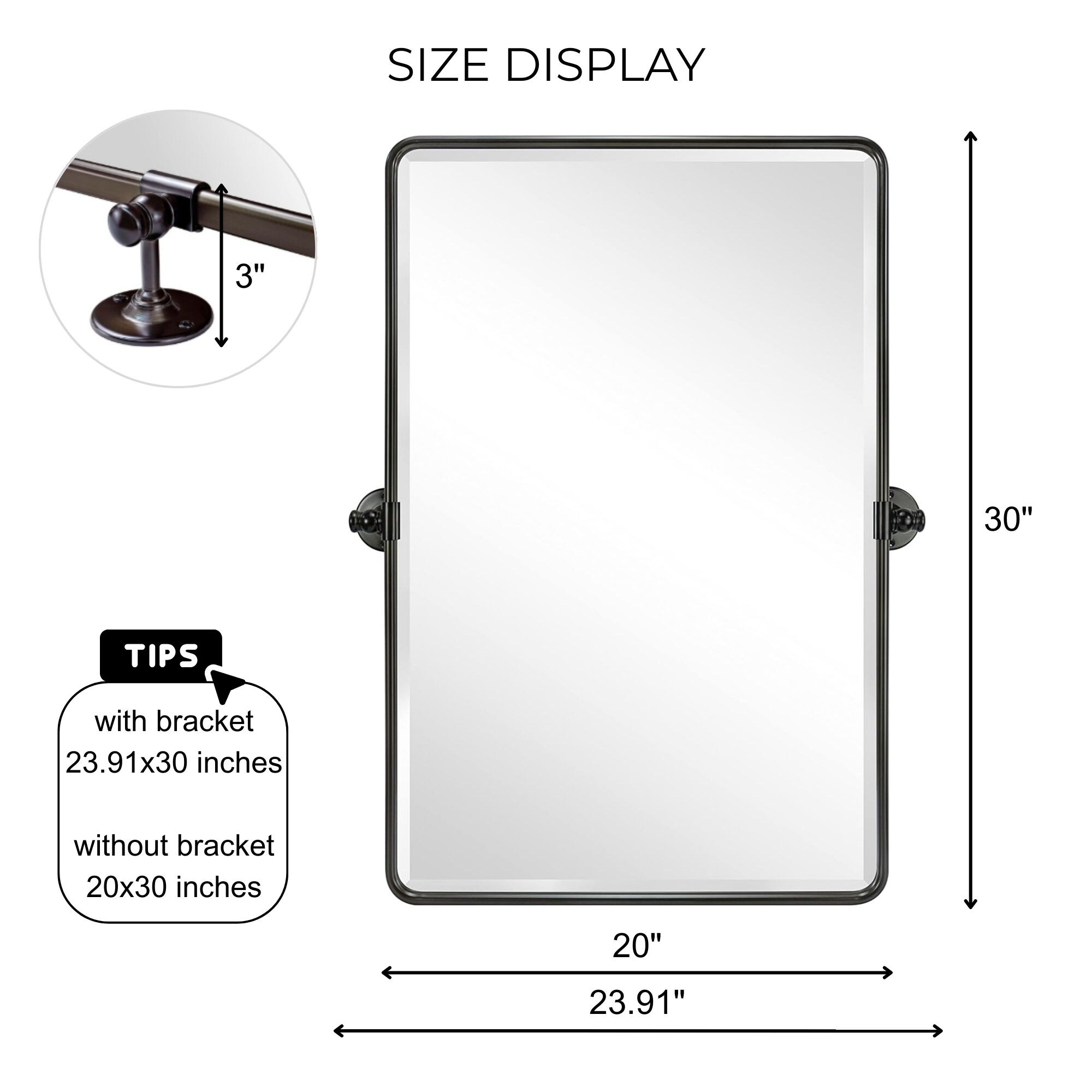 TEHOME GC-00229 Framed-Bath-Mirrors - View #7