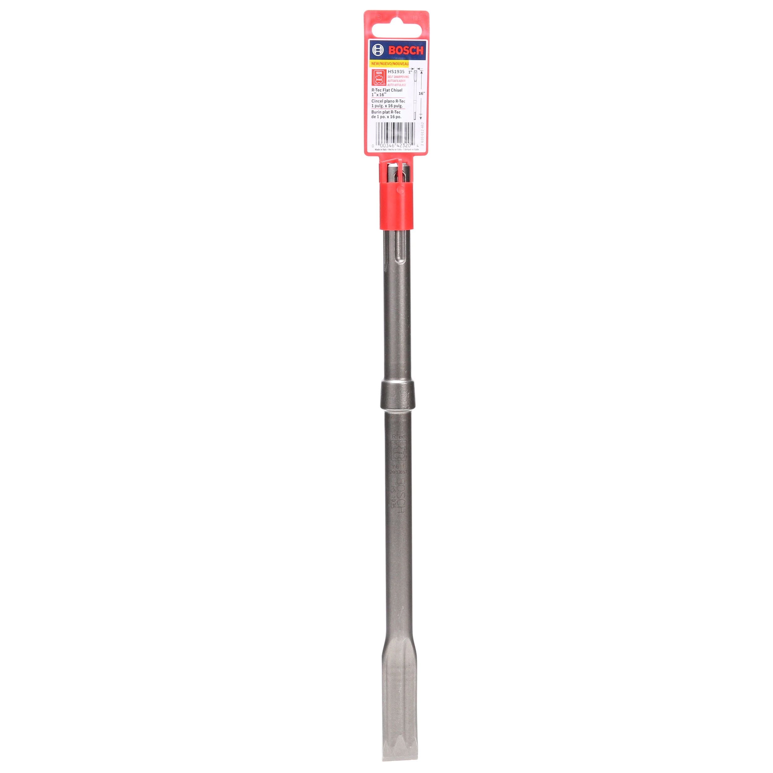 Bosch R-Tec Flat Chisel SDS-Max Hammer Steel 1" x 16" HS1935 