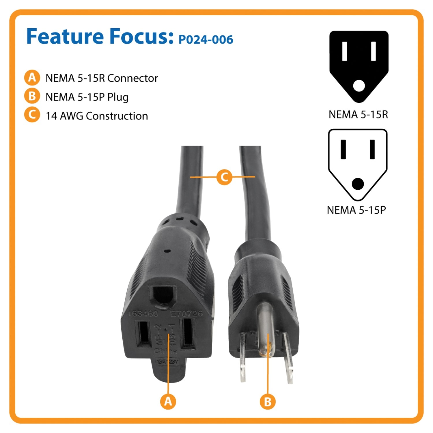Tripp Lite TRPP024006 Electrical-Extension-Cords - View #2