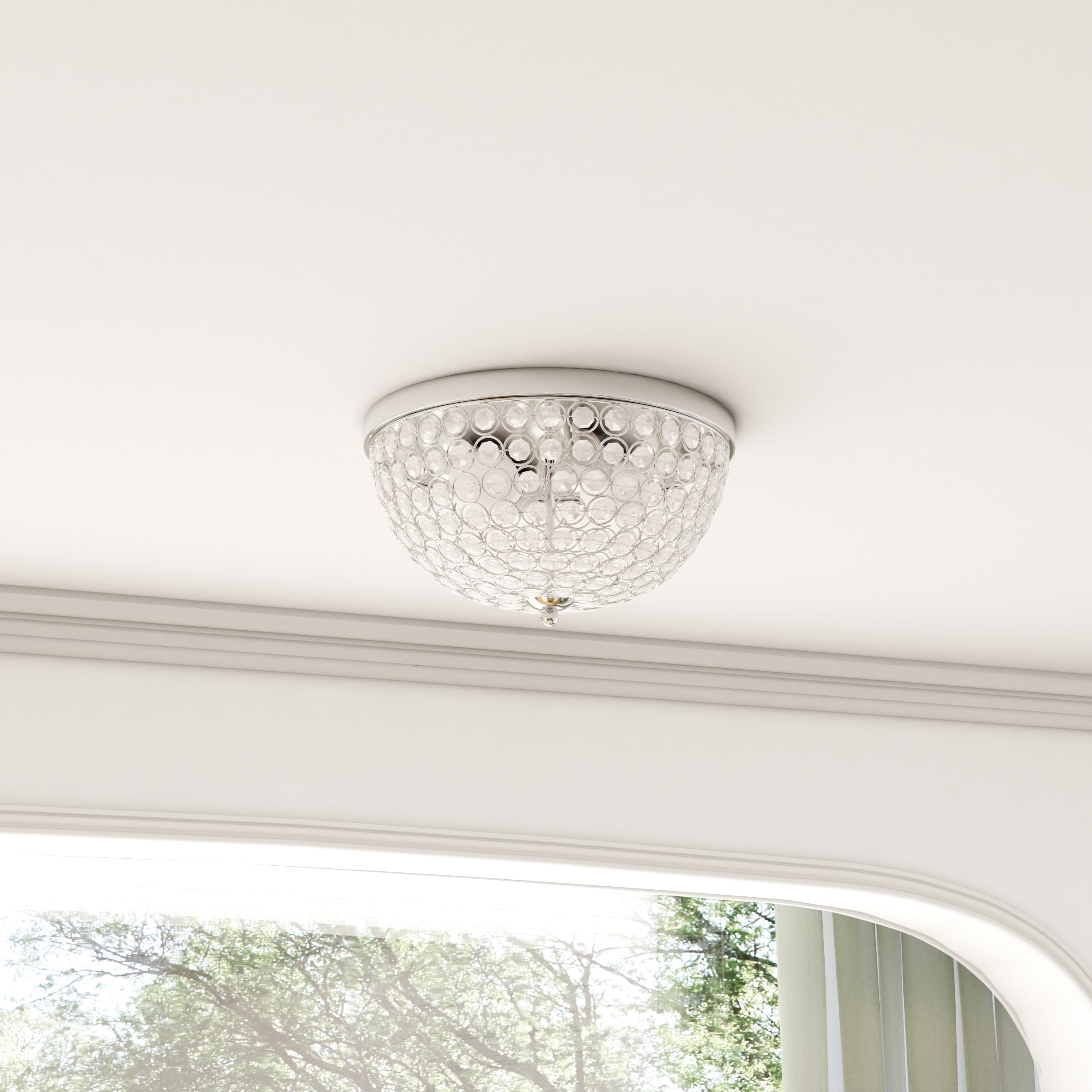 Elegant Designs FM1000-CHR-2PK flushmounts - View #2