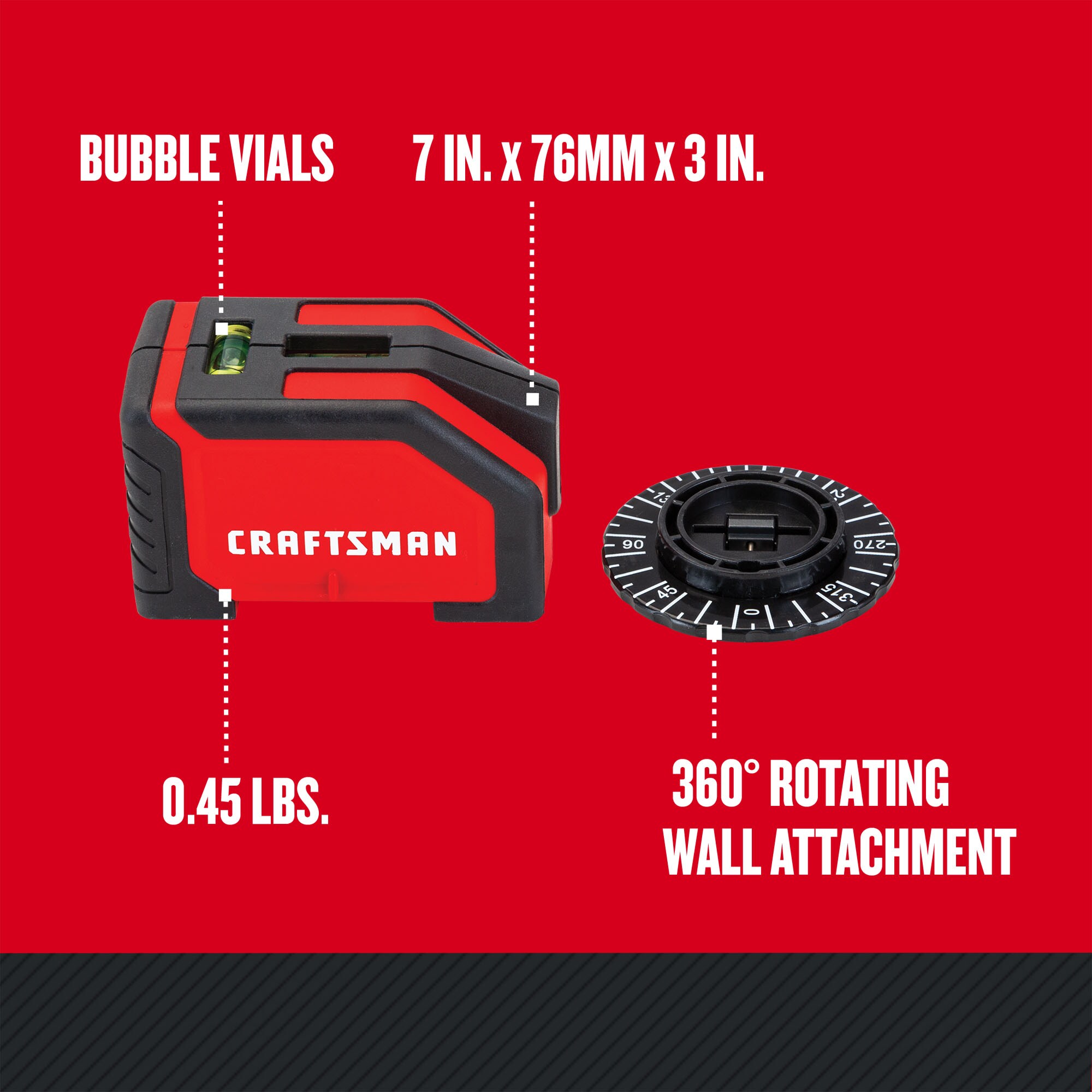 CRAFTSMAN 15-ft Red Line Generator Laser Level