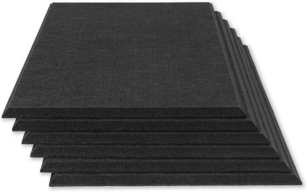 NCSNA 12-in x 12-in Matte black Polyester Acoustical Sound Absorbing Panel