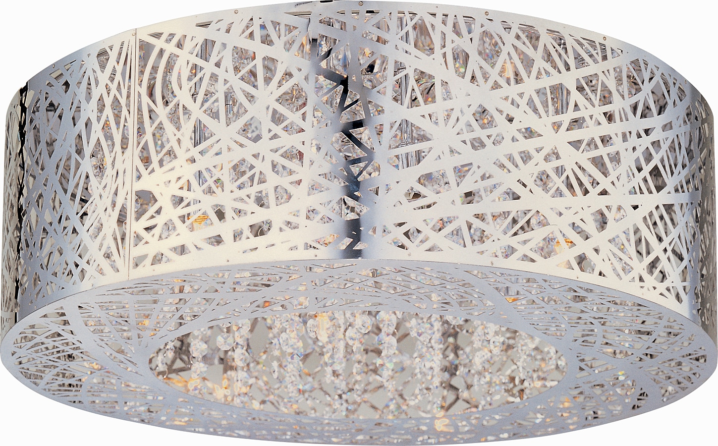ET2 E21301-10PC Inca 9 -Light 23.5-in Polished Chrome Flush Mount Light