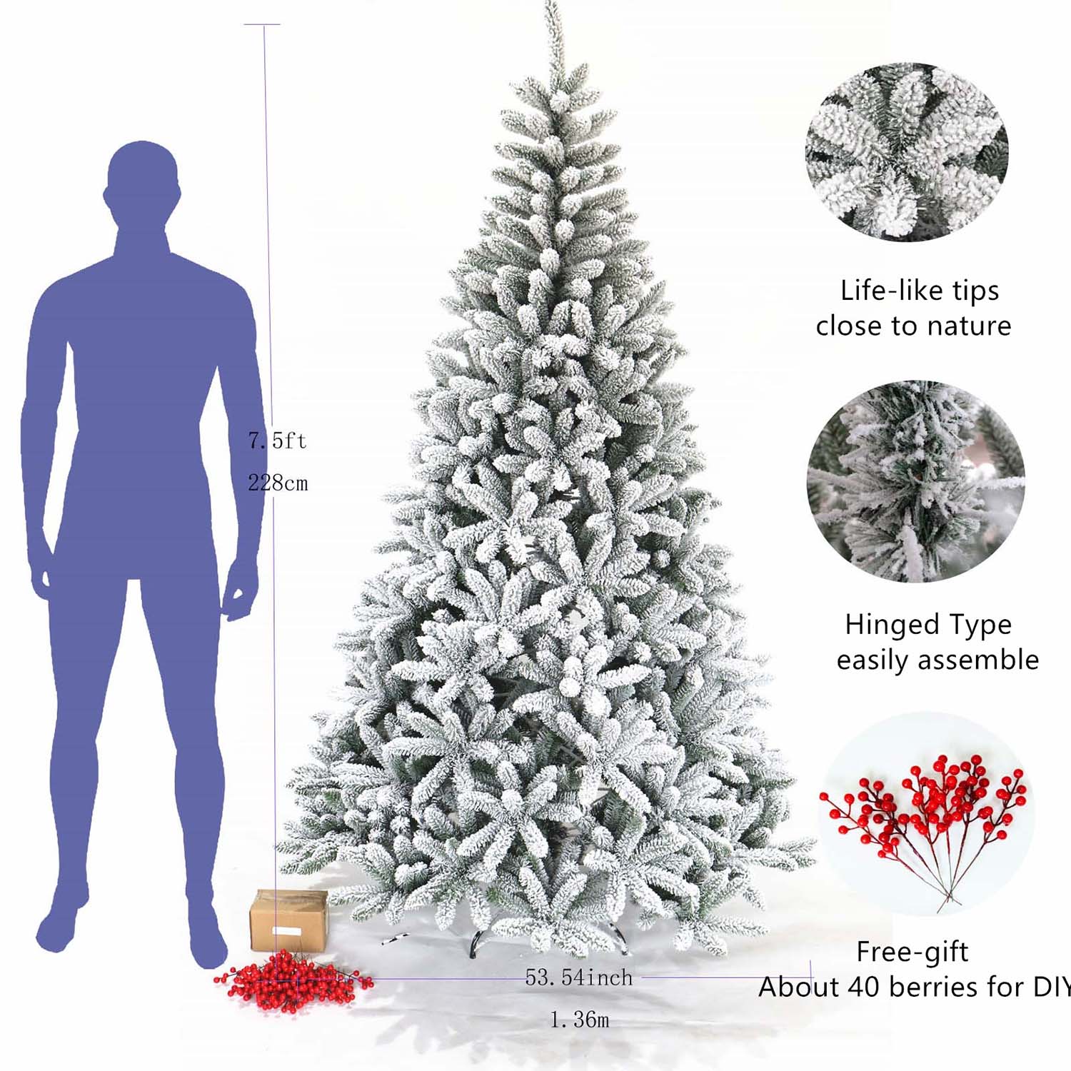 Bybafun YA7200020 Artificial-Christmas-Trees - View #7