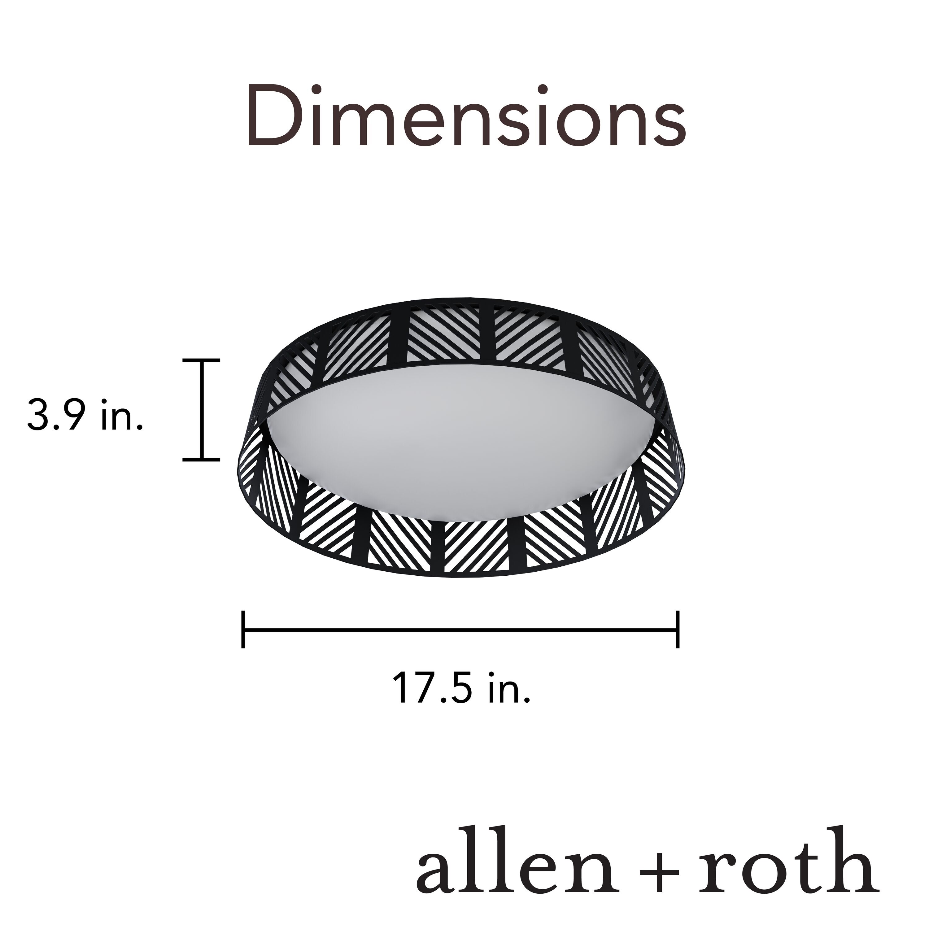 allen + roth FL1345-BLK-18LFC-R flushmounts - View #9