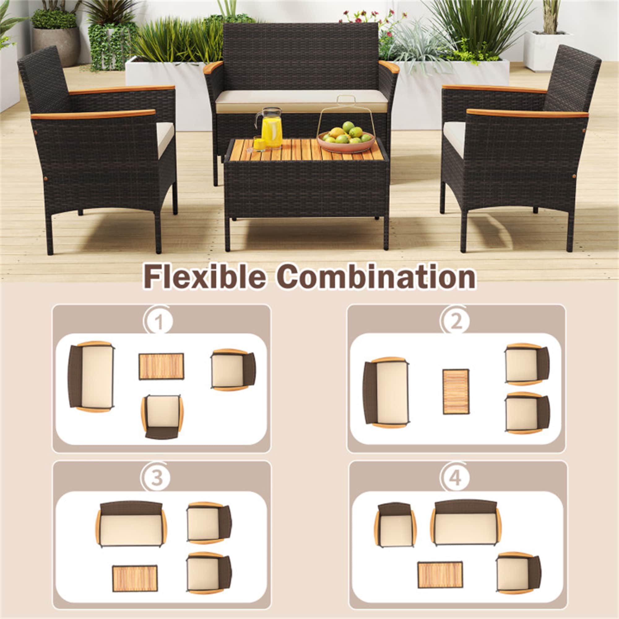 BABOOM BOM-71914BN-OR Patio-Conversation-Sets - View #9