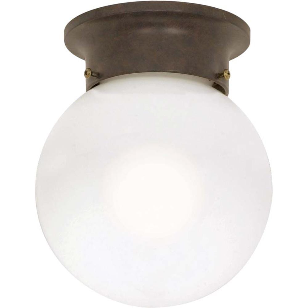 LW247 1-Light 1-in Old Bronze Semi-flush Mount Light