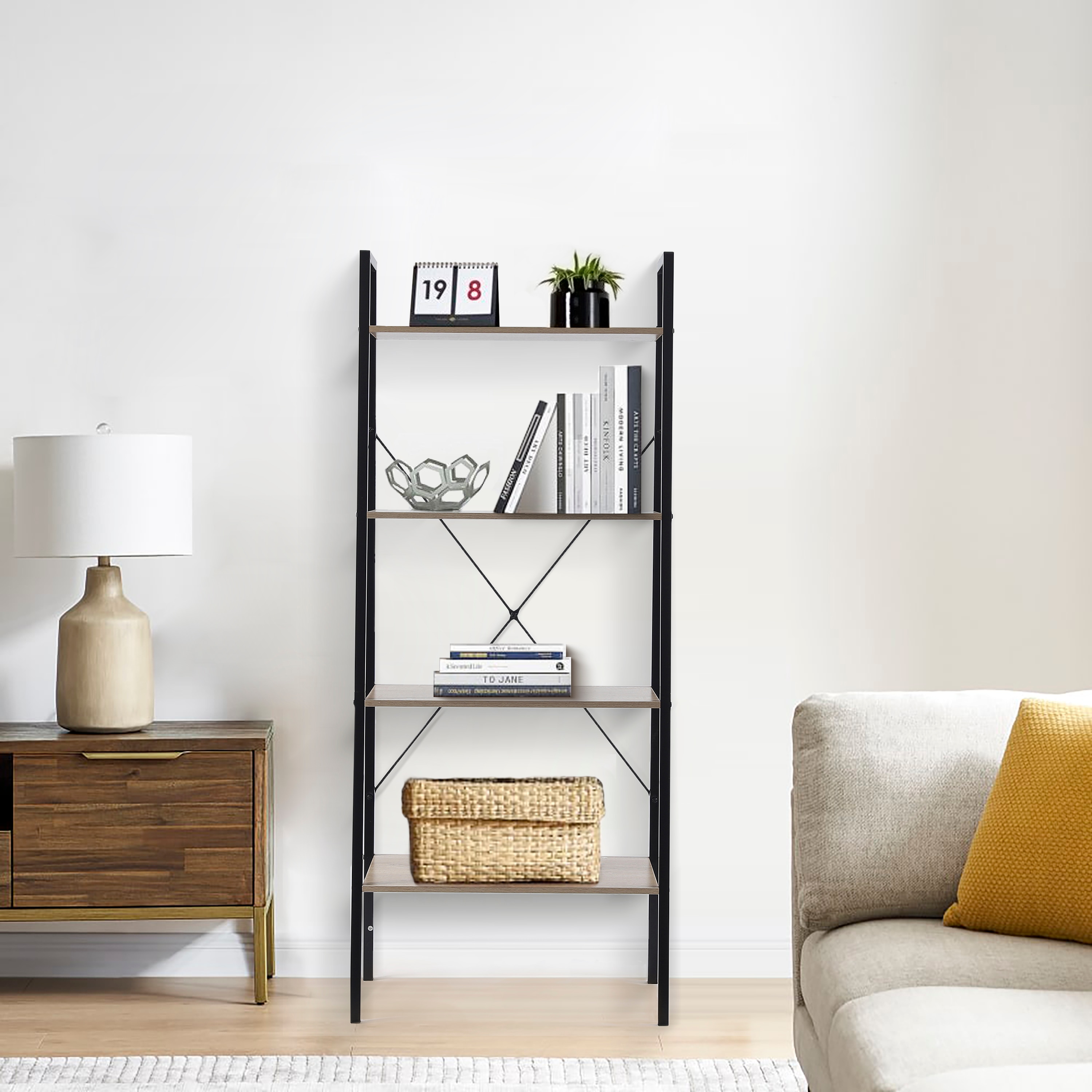 LuxenHome WHIF579 bookcases - View #4