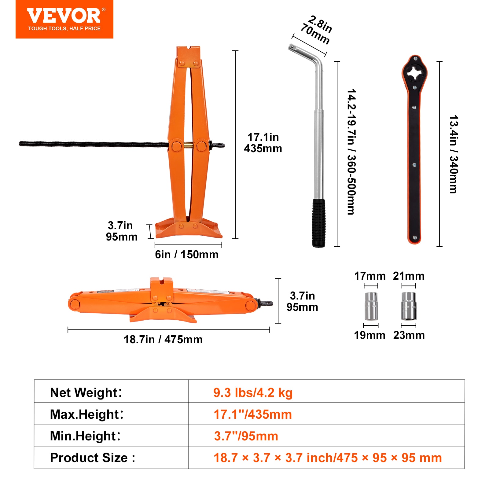 VEVOR JSQJDJB155112Z9S3V0 jacks - View #8