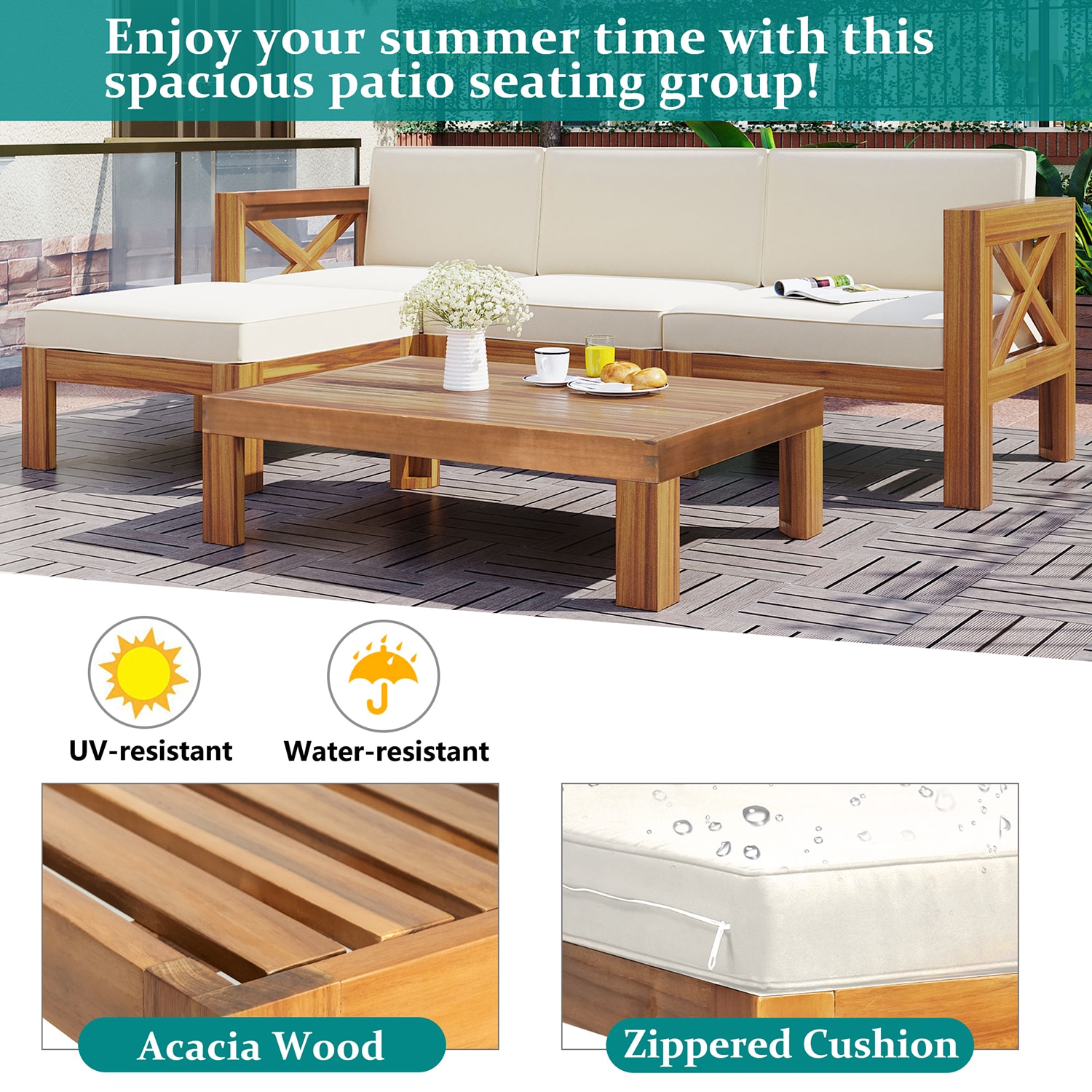 SINOFURN SYB840058BK Patio-Sofas-Daybeds - View #5