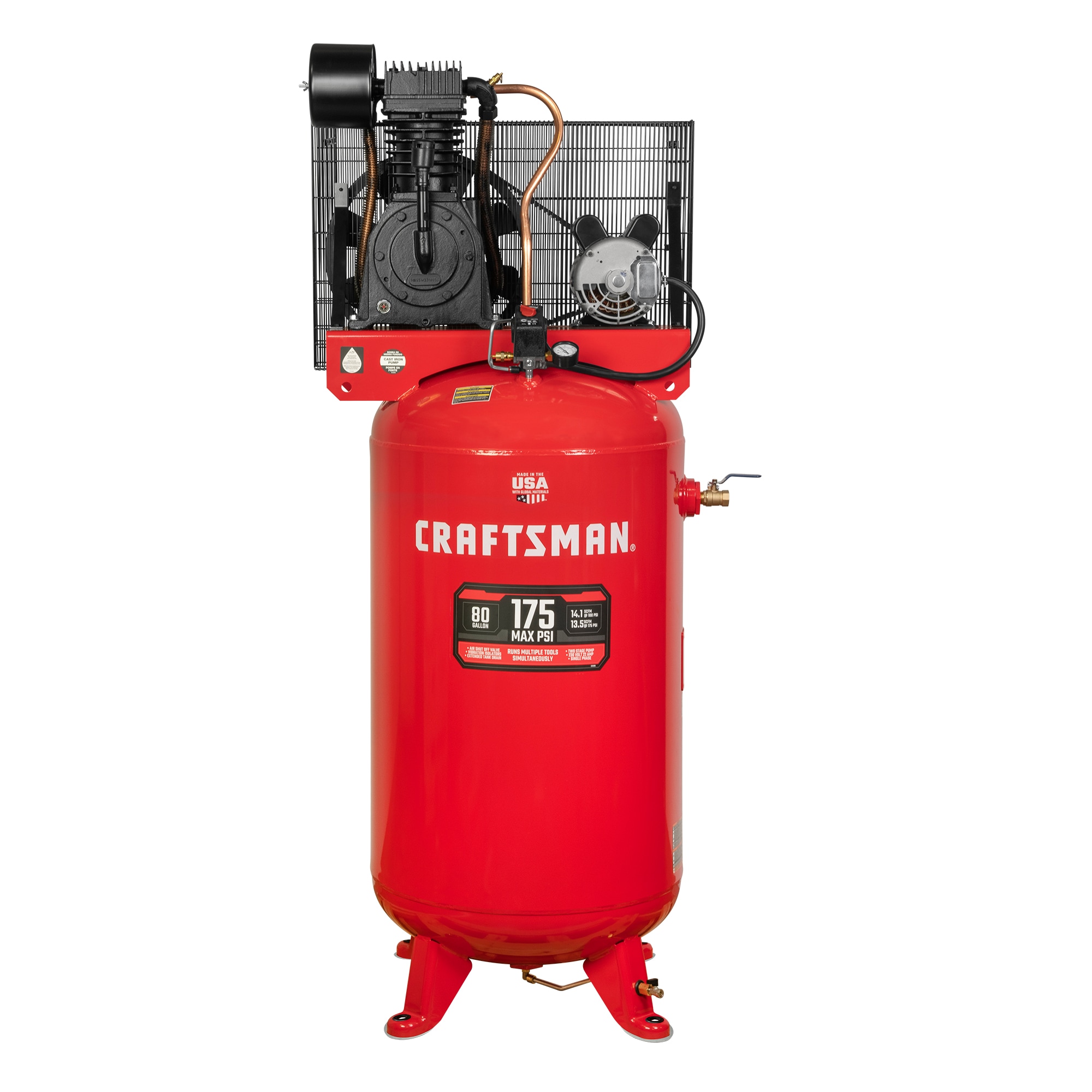 Craftsman 5hp 20 gallon compressor with air hose & reel