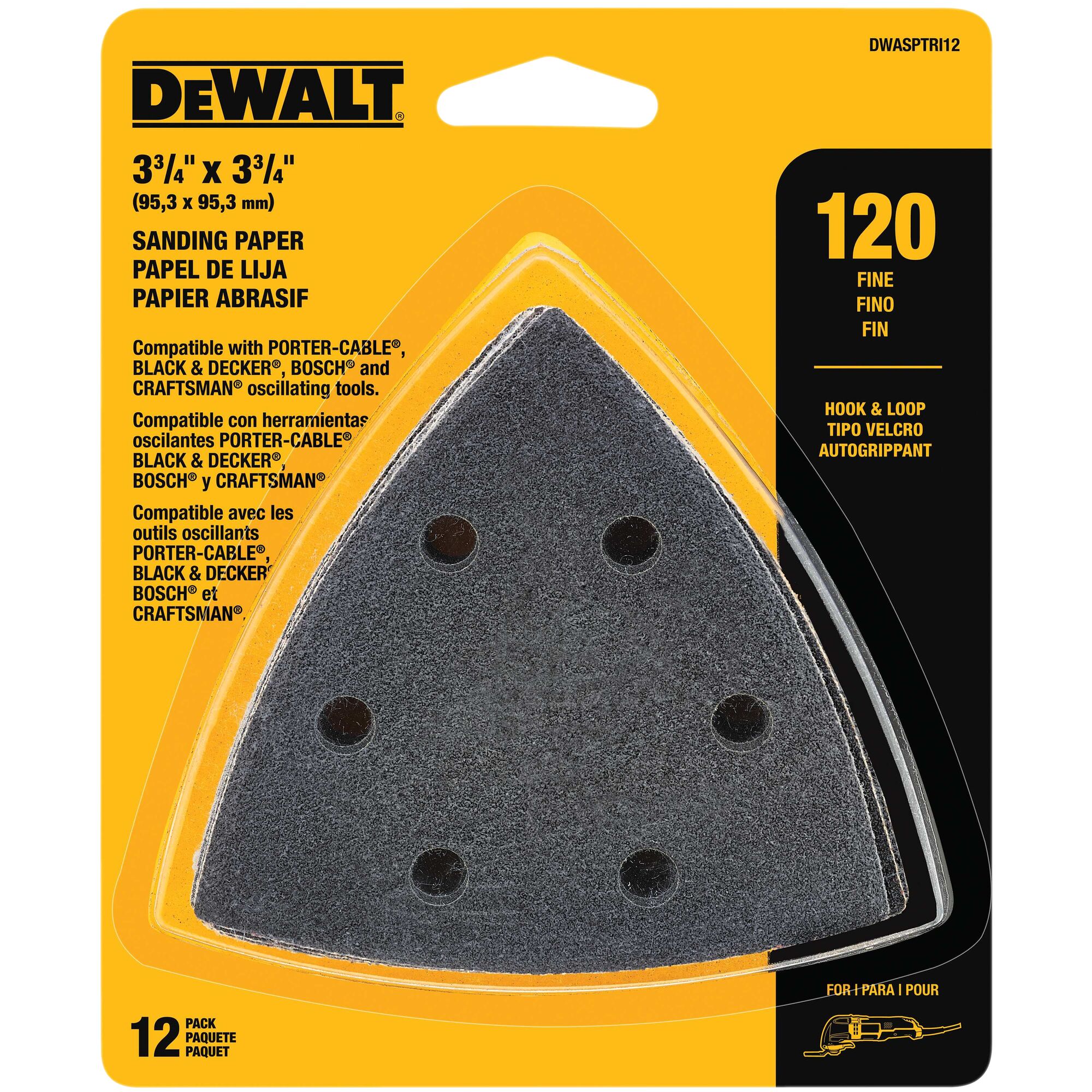 Mouse Sanding Pads Hook Loop Sandpaper 150 Grit for Black+Decker