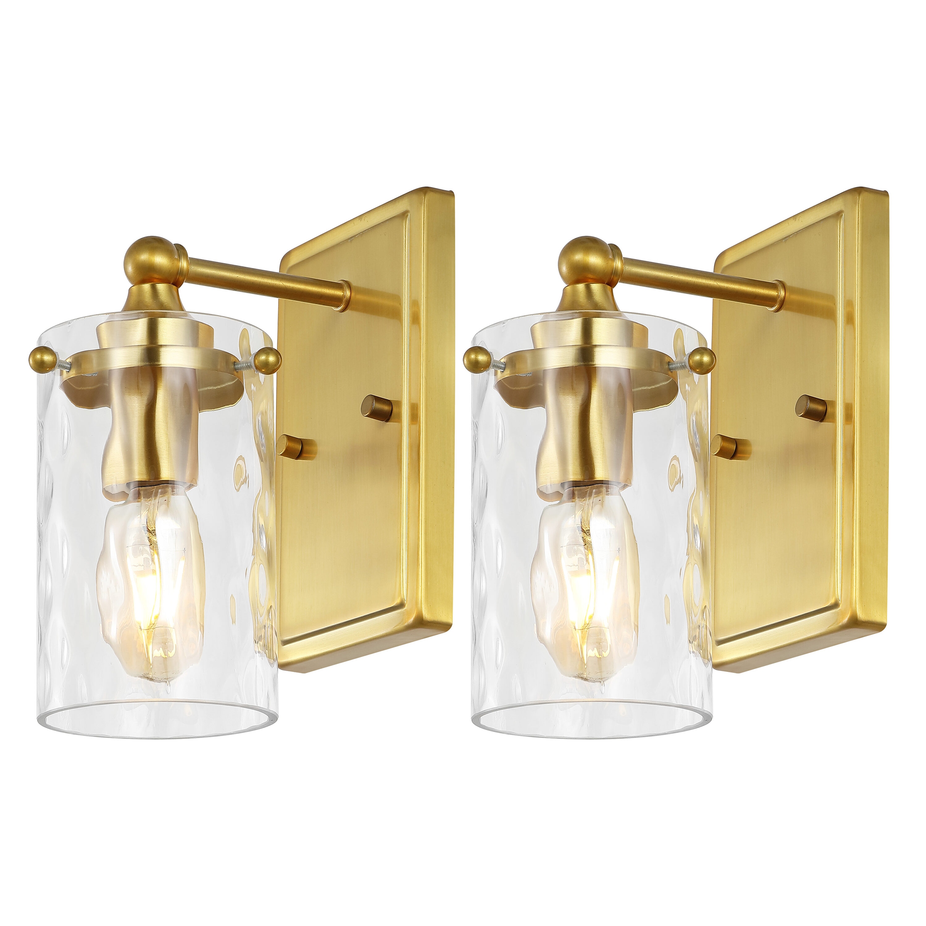 Safavieh SCN4128A-SET2 7-in W x 9.5-in H Metal Wall Sconce Abstract Wall accent