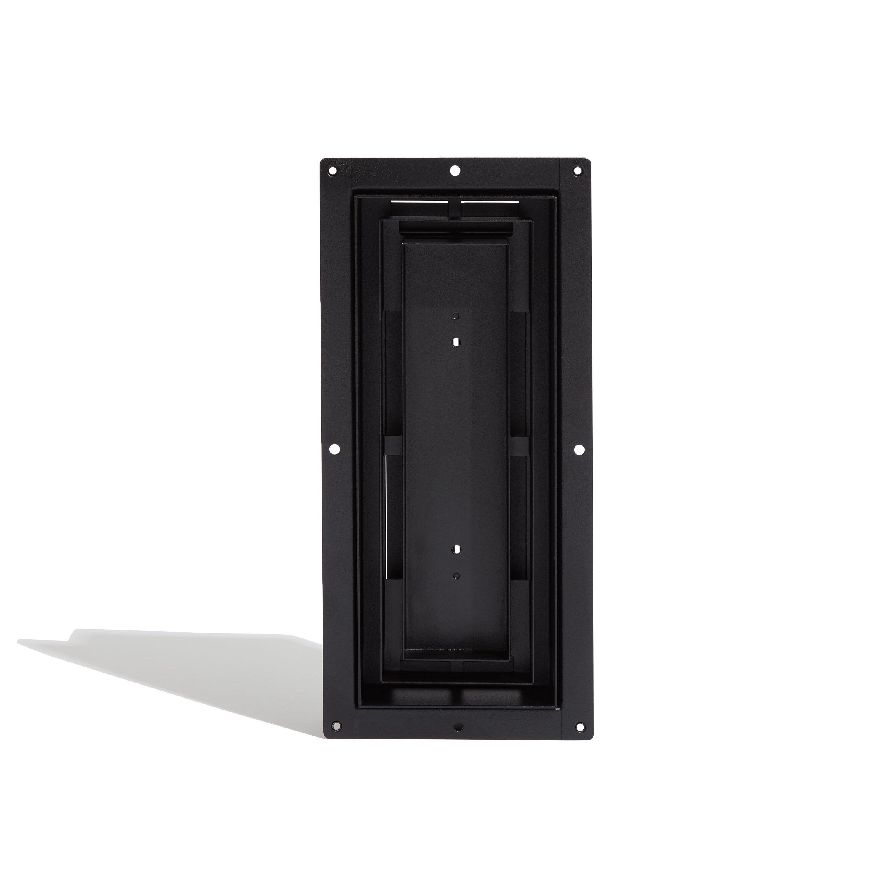 Fittes FLUSH4X10BLK-HP 4-in x 10-in 1-way Steel Matte Black Floor Register