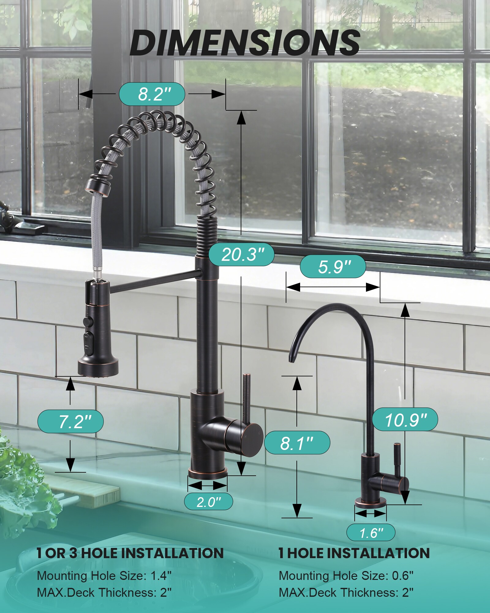 ARCORA AR7102501RB-L Kitchen-Faucets - View #6
