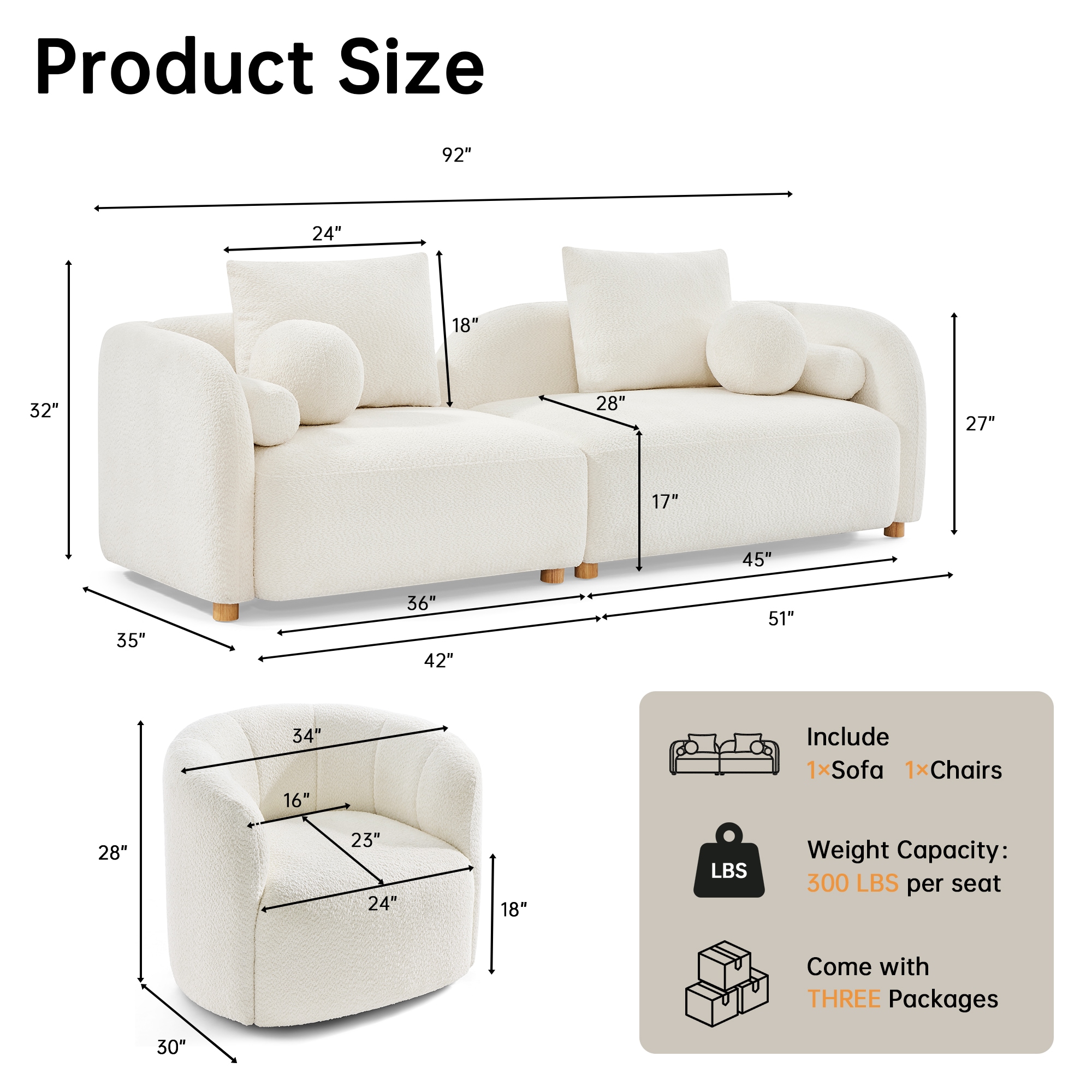 FARATI LUNA02-S+SC Living-Room-Sets - View #2