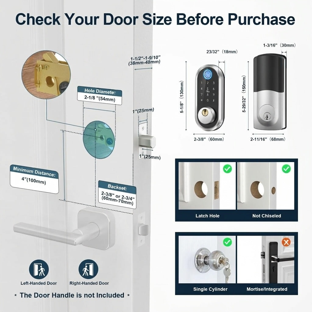 Adrinfly LAD0509M38 Electronic-Door-Locks - View #7