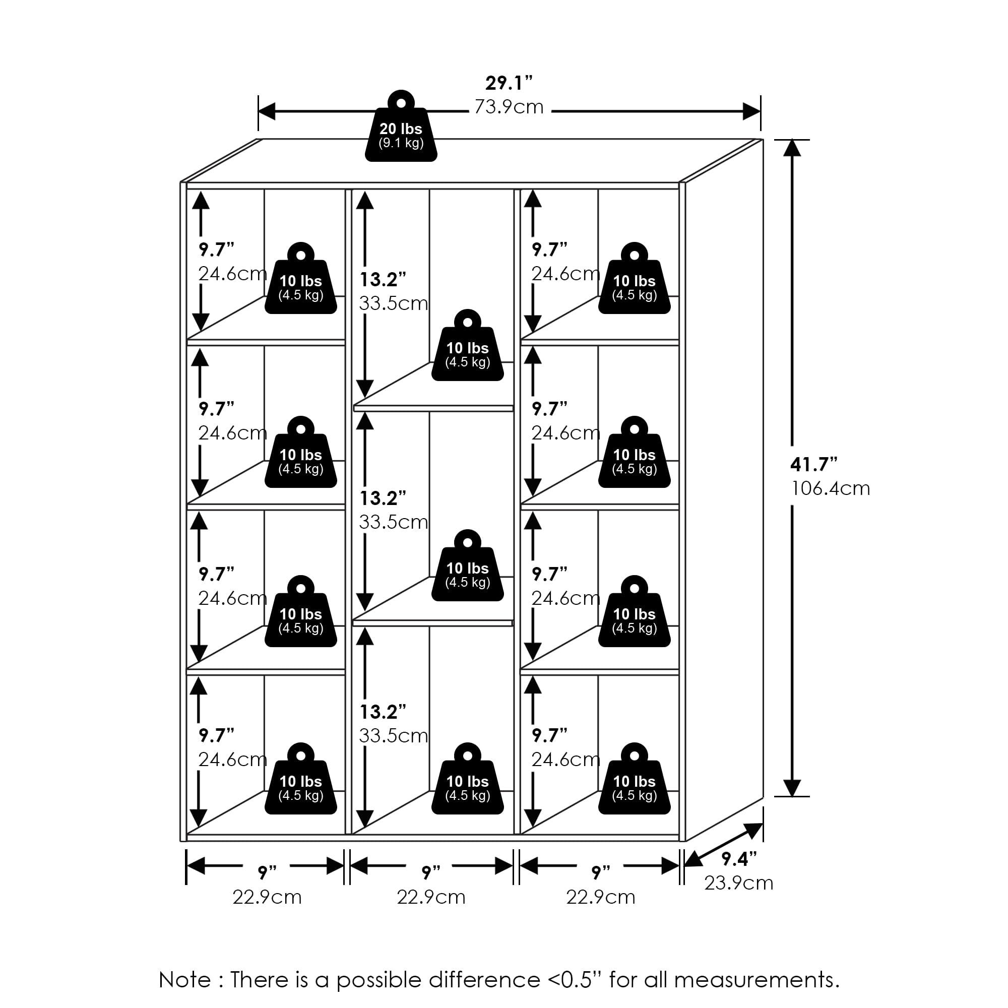 HomLux 11107GYW-A bookcases - View #6