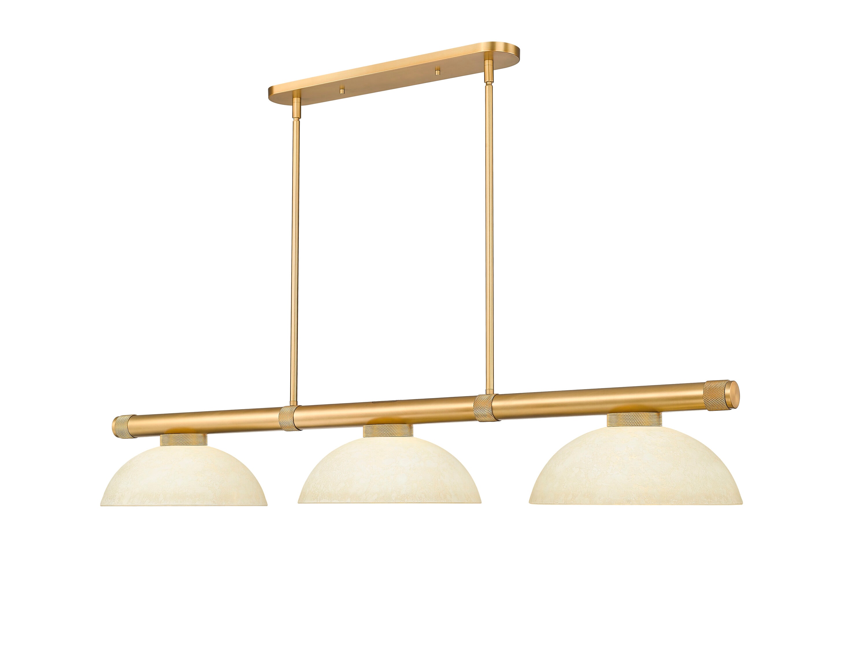 Z-Lite Vanguard 13.75in Rubbed Brass Fixture with Golden Mottle Glass Shade