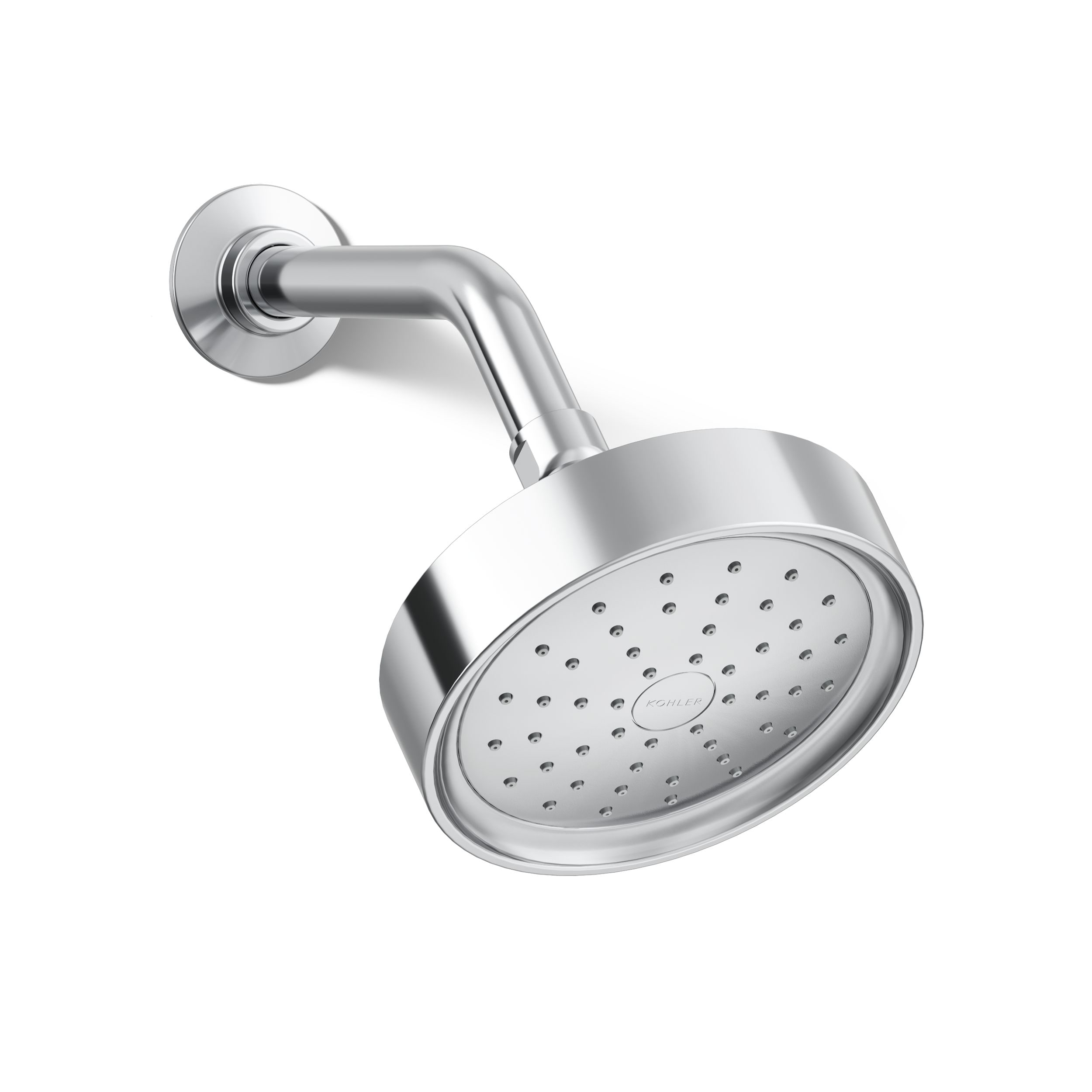 KOHLER 10282-AK-BN Forte 1.0 -Spray Vibrant brushed nickel 5.5000-in Round Shower Head with Handheld Combo 2.5 GPM