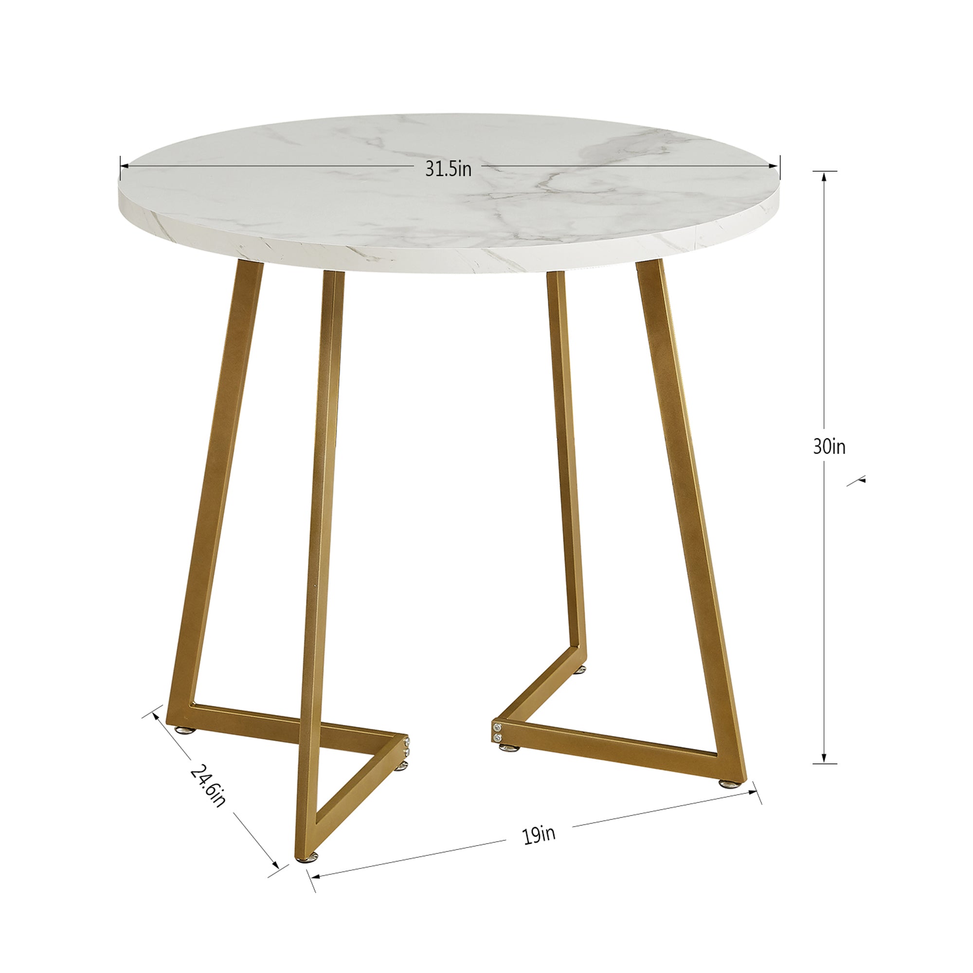 Vecelo LOE-MX-TBL11-WHE Dining-Tables - View #3