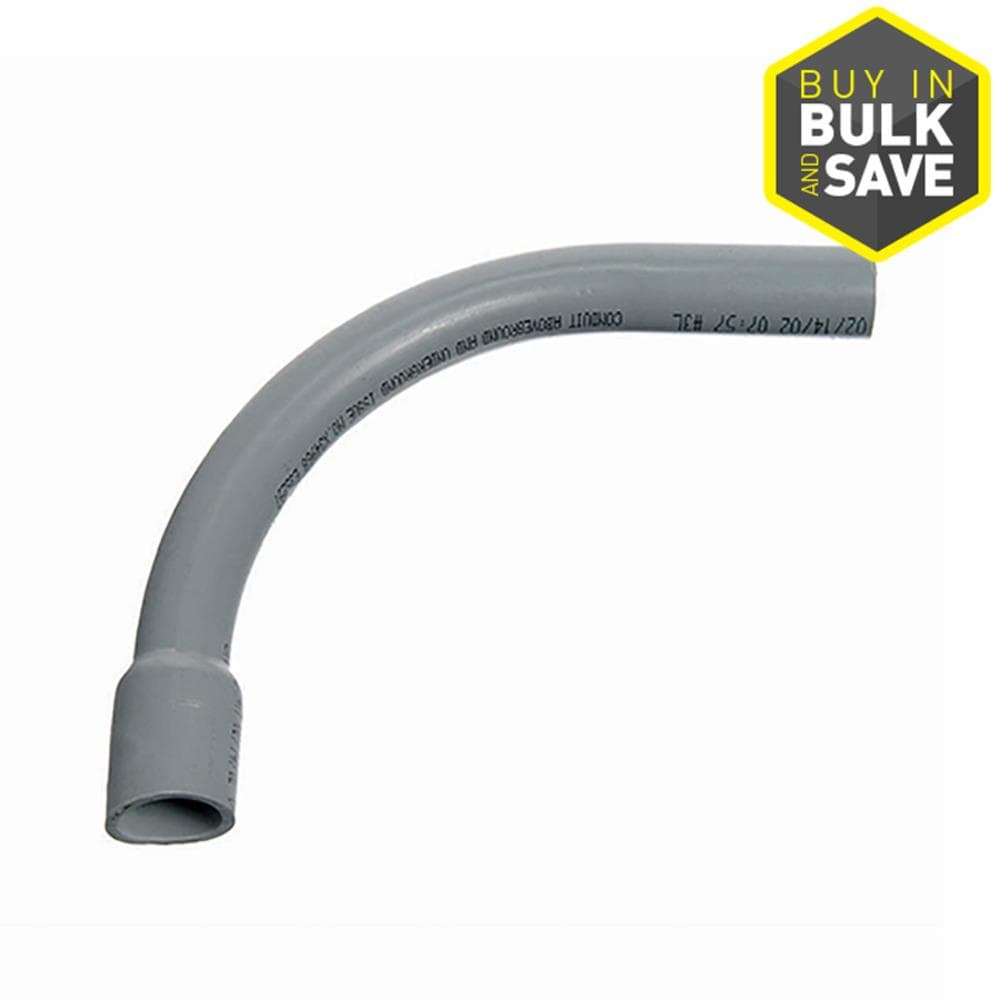 CARLON UA9AKBL 2-1/2-in 90 -Degree Schedule 40, PVC Pull Elbow Conduit Fittings