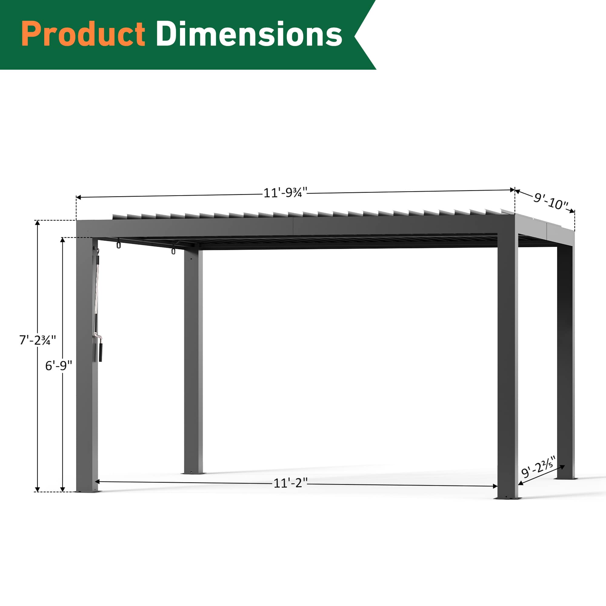 Modern Shade IG10600149-1012SMP Pergolas-2 - View #3