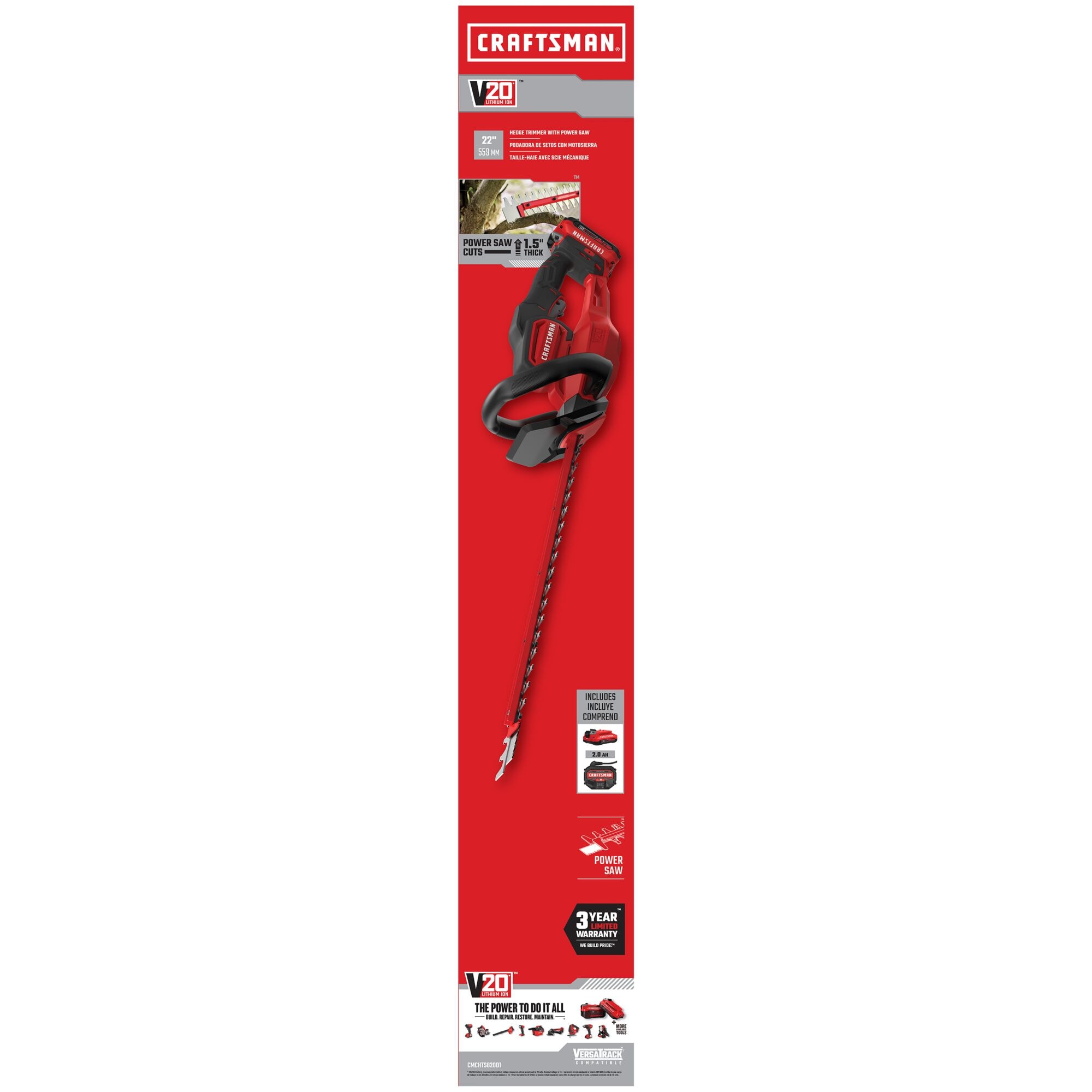 CRAFTSMAN CMCHTS820D1 Cordless-Hedge-Trimmers - View #11