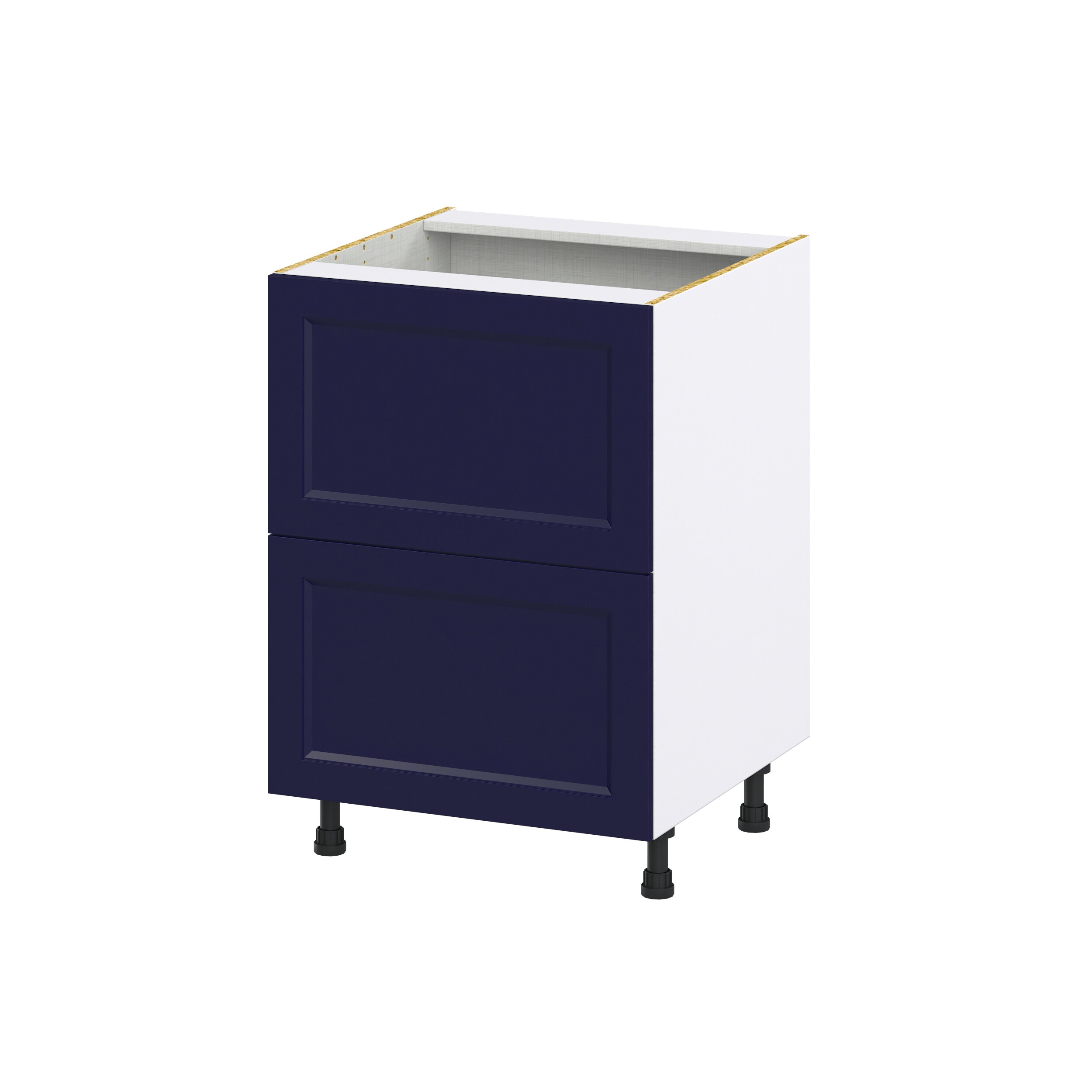 Hugo&Borg Lorette 30-in W x 34.5-in H x 25-in D Navy Blue 2-Drawer Base Fully Assembled Cabinet
