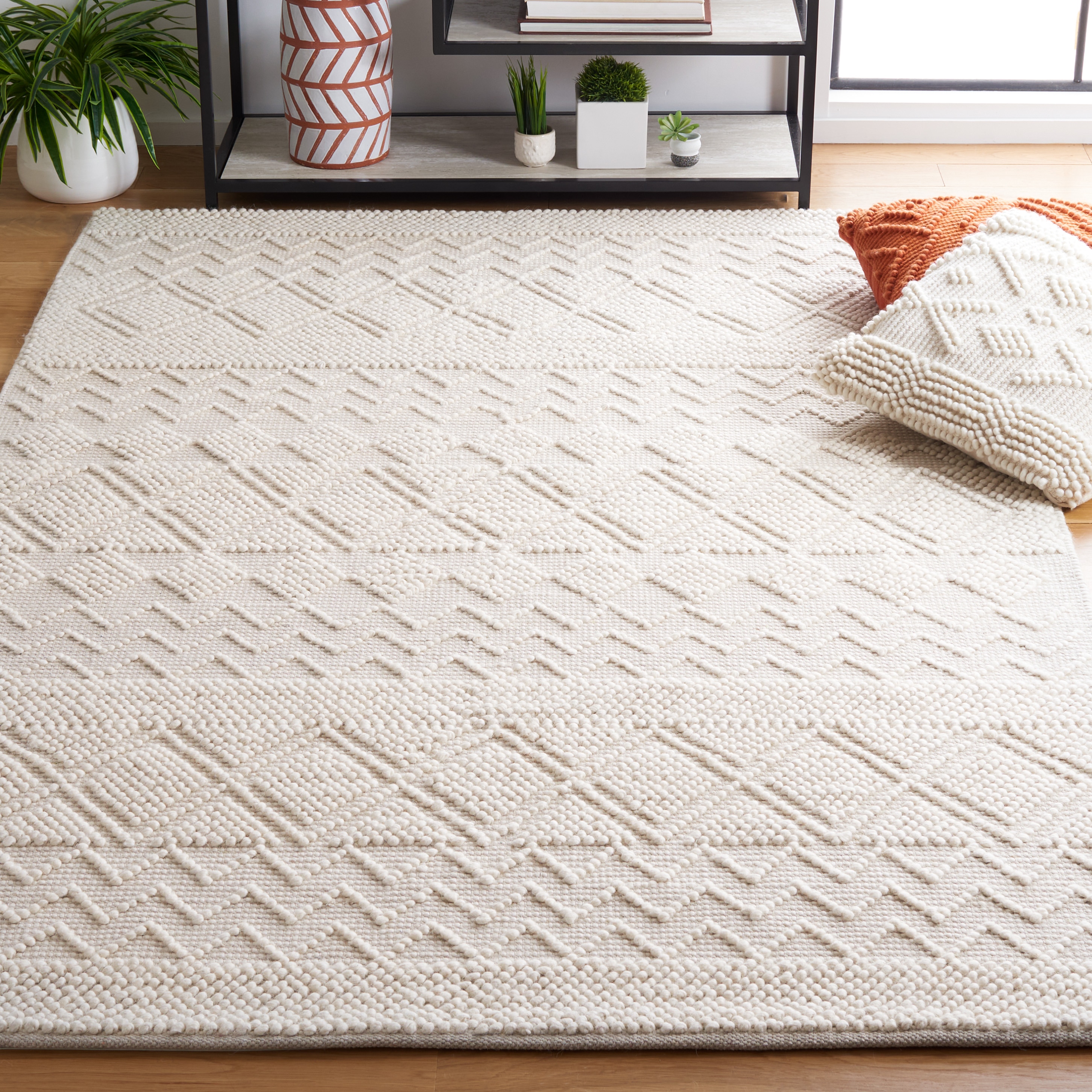 Natura 125 Ivory Bohemian 5ft x 8ft Medium Rectangle Rug
