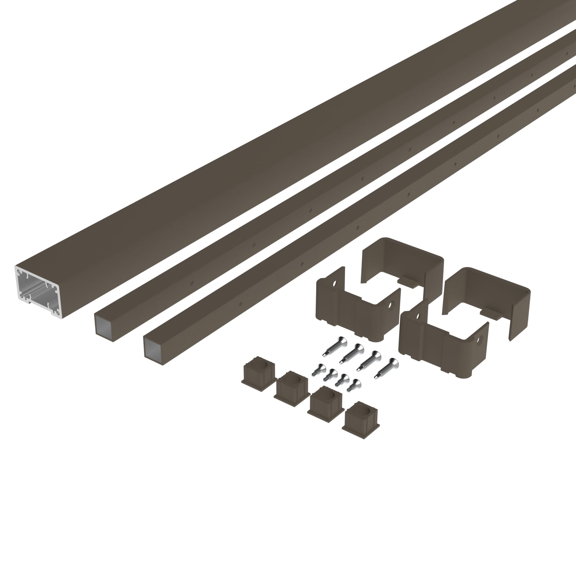 Deckorators Contemporary Cable 8-ft x 42-in Textured Bronze Aluminum Deck Cable Rail Kit