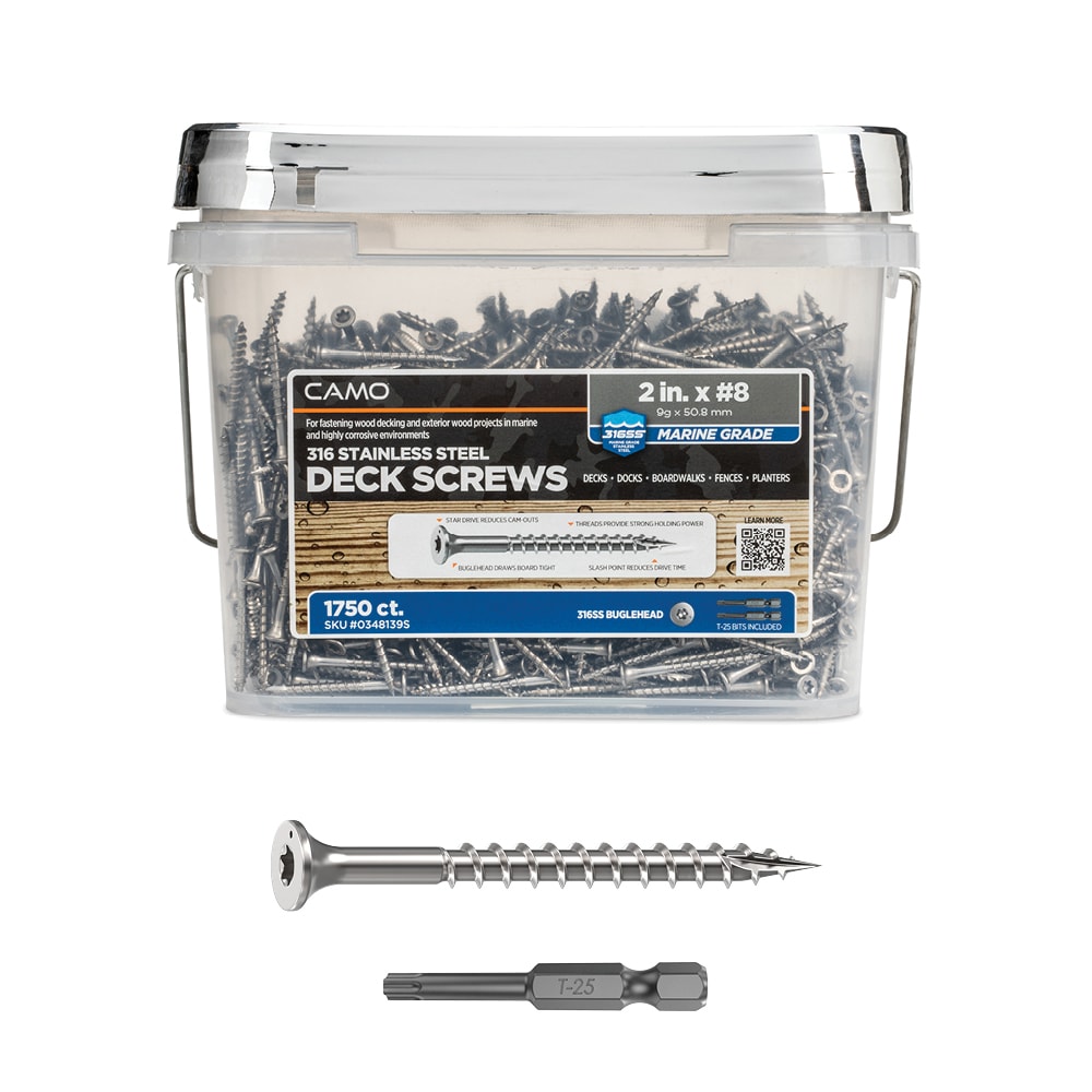 CAMO 0348139S #8 x 2-in Wood to wood Deck Screws ( 1750 -Per Box )
