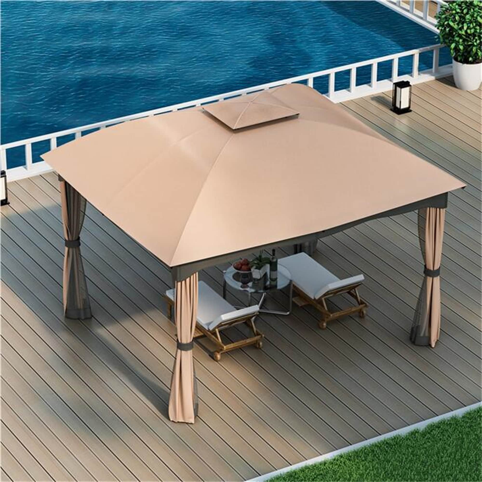BABOOM BOM-0384GR-CO Wood-Resin-Gazebos - View #3