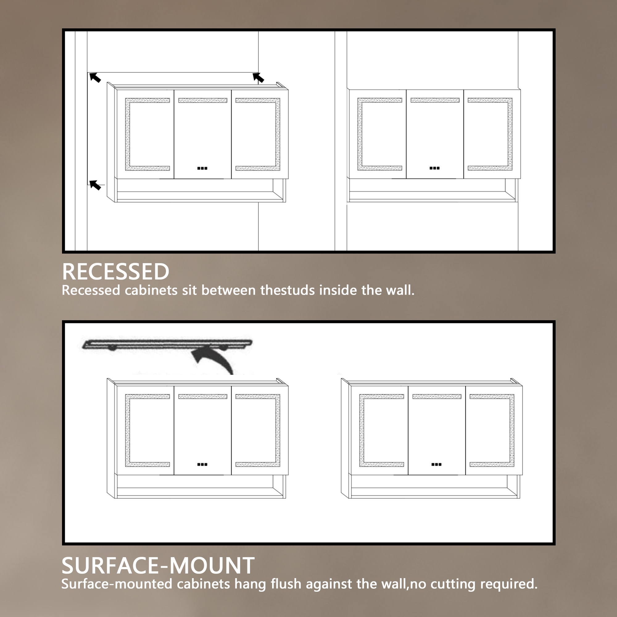 Forclover ALDM-06BR Bathroom-Medicine-Cabinets - View #10