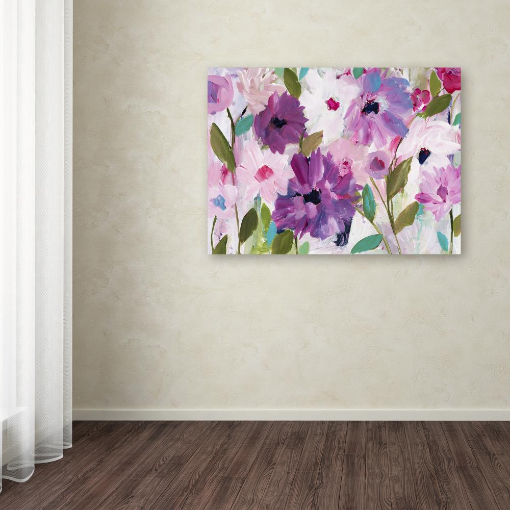 Trademark Fine Art Floral Framed 14-in H x 19-in W Floral Print on ...