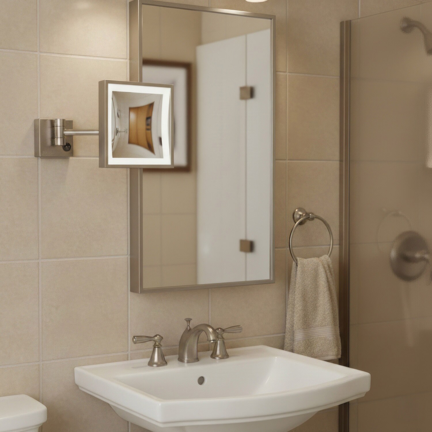 Whitehaus Collection WHMR25-BN Makeup-Mirrors - View #7