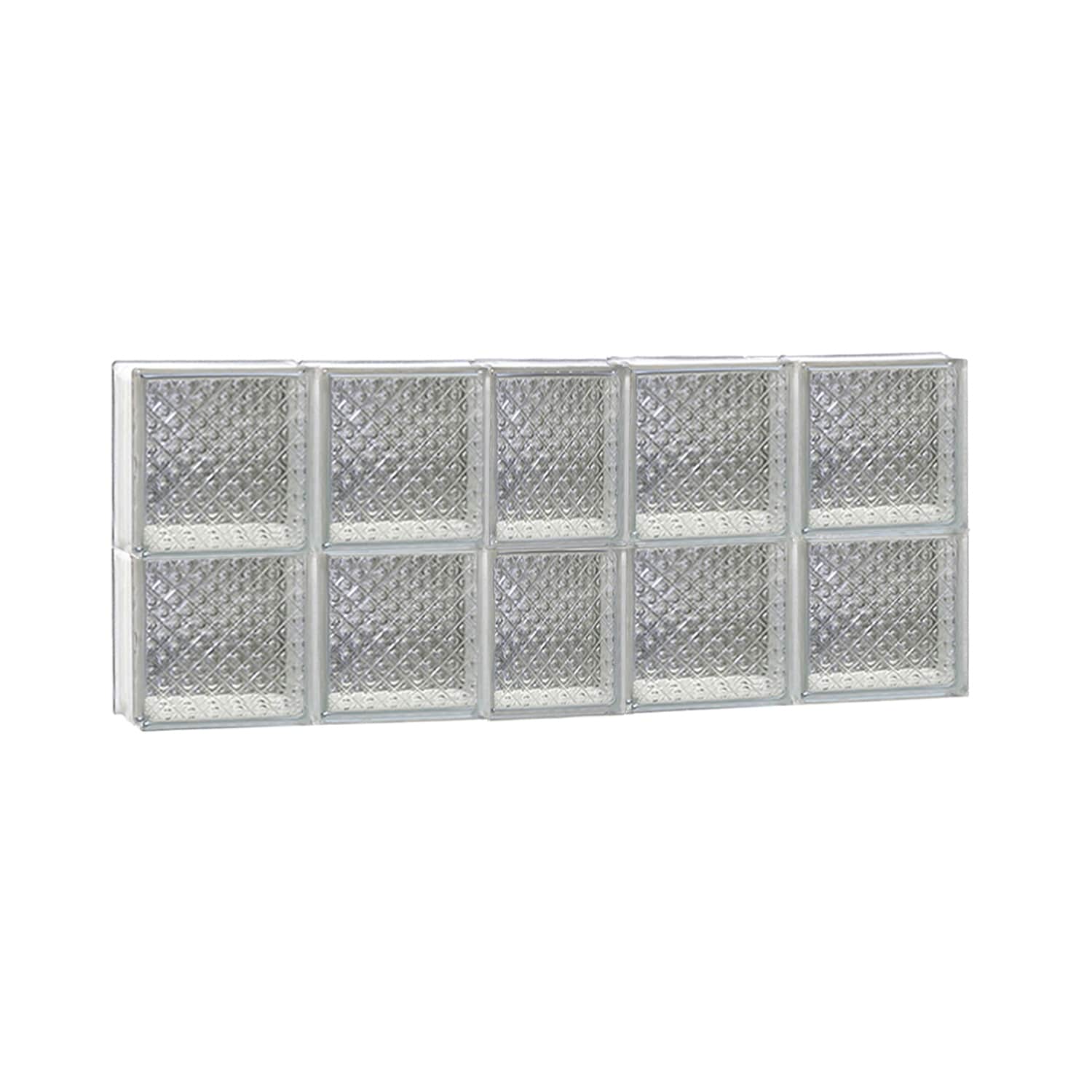 REDI2SET S3816DP Diamond Glass 36-3/4-in x 15-1/2-in Frameless Replacement Glass Block Window