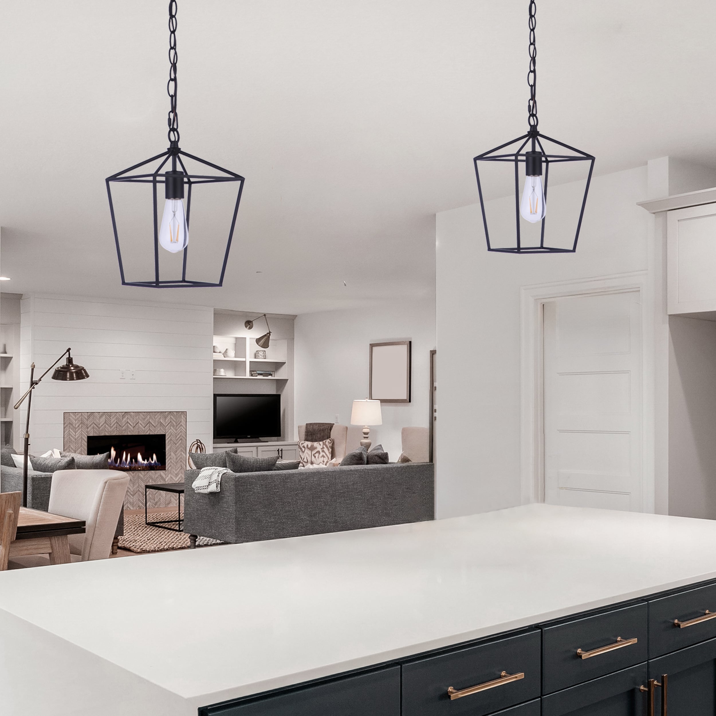 allen + roth CP102MBK Pendant-Lights - View #10