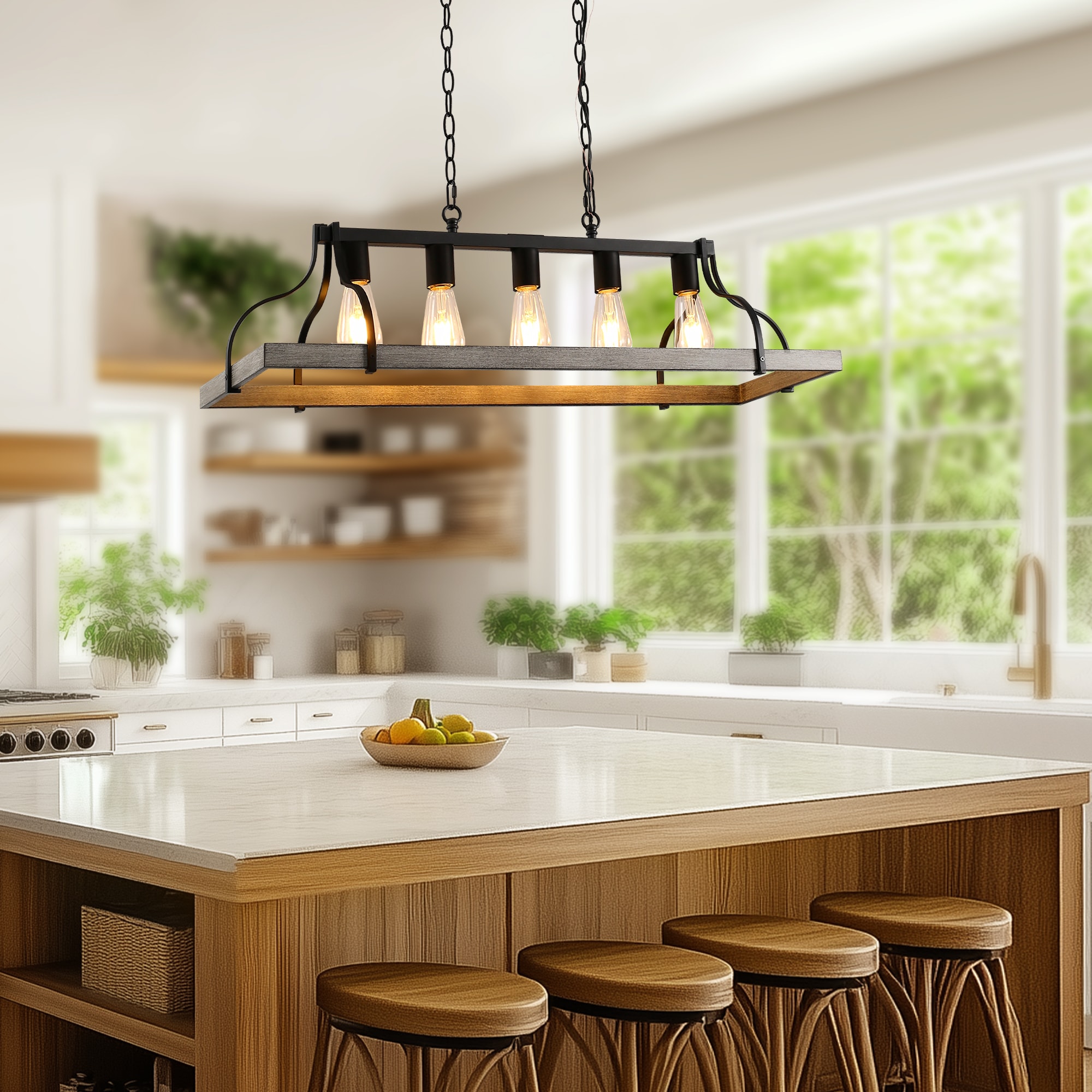 YANSUN LA-ZX16401EGY-1A Pendant-Lights - View #2