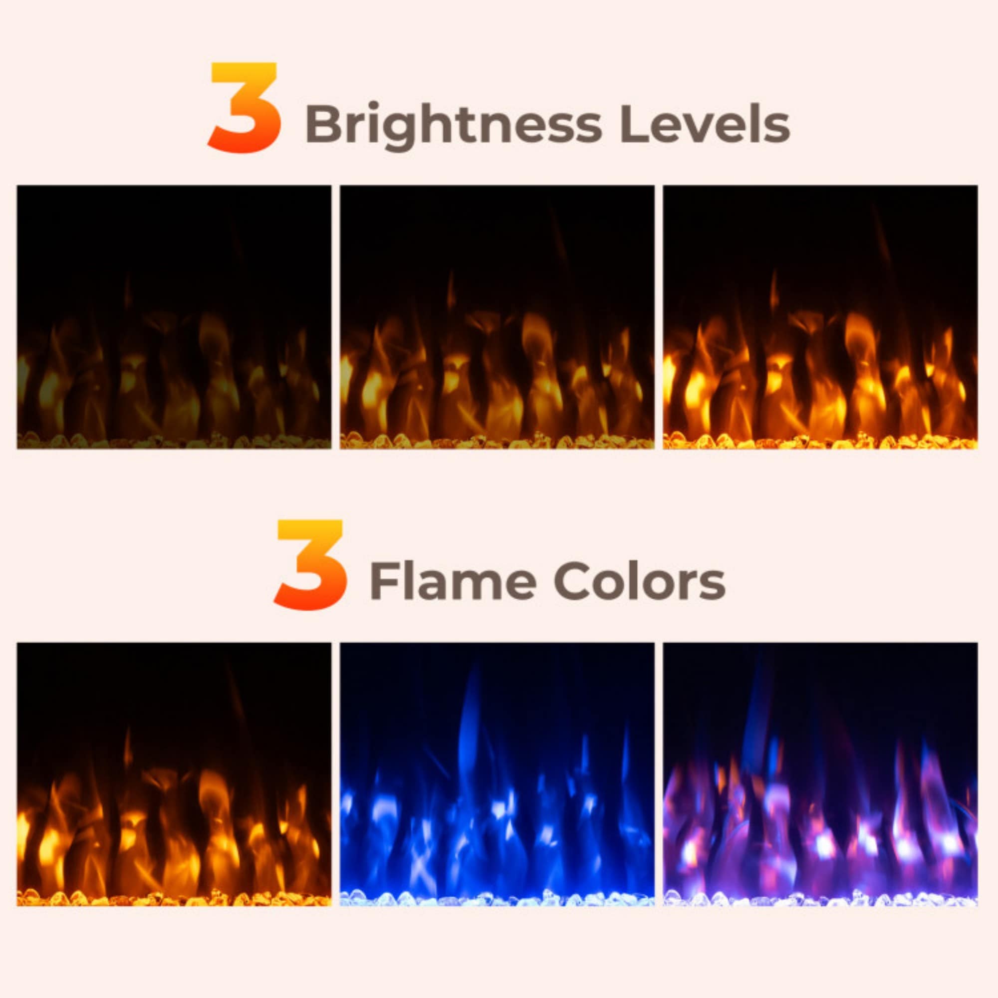 LUCKY ONE LO-FP10802US Electric-Fireplaces - View #6