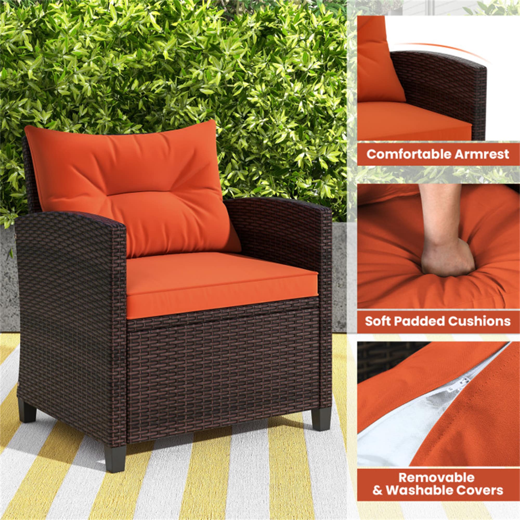BABOOM BOM-68667OR-CO Patio-Conversation-Sets - View #6