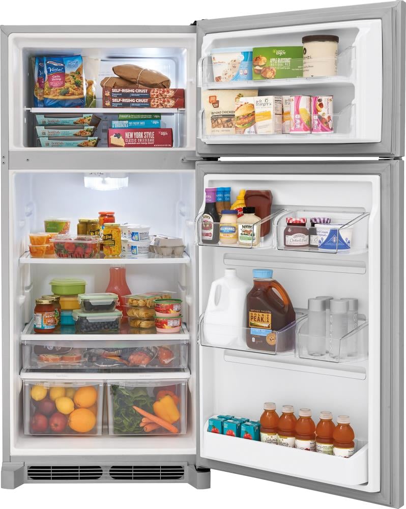 Frigidaire Gallery 18-cu ft Top-Freezer Refrigerator (Smudge-Proof ...