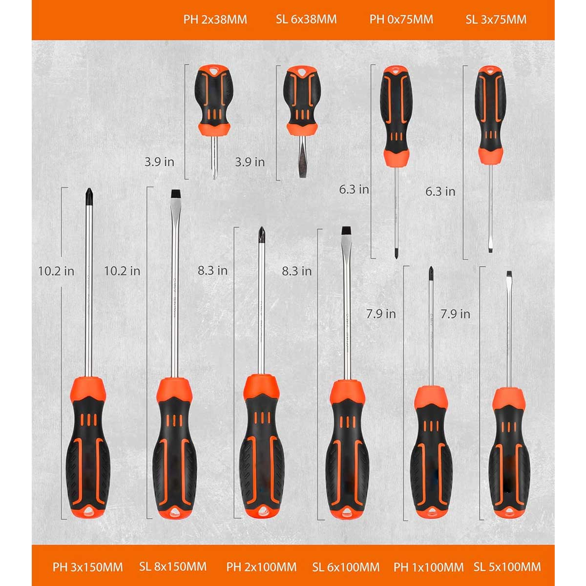 Aoibox LABHT18025 Screwdrivers-Individual - View #4