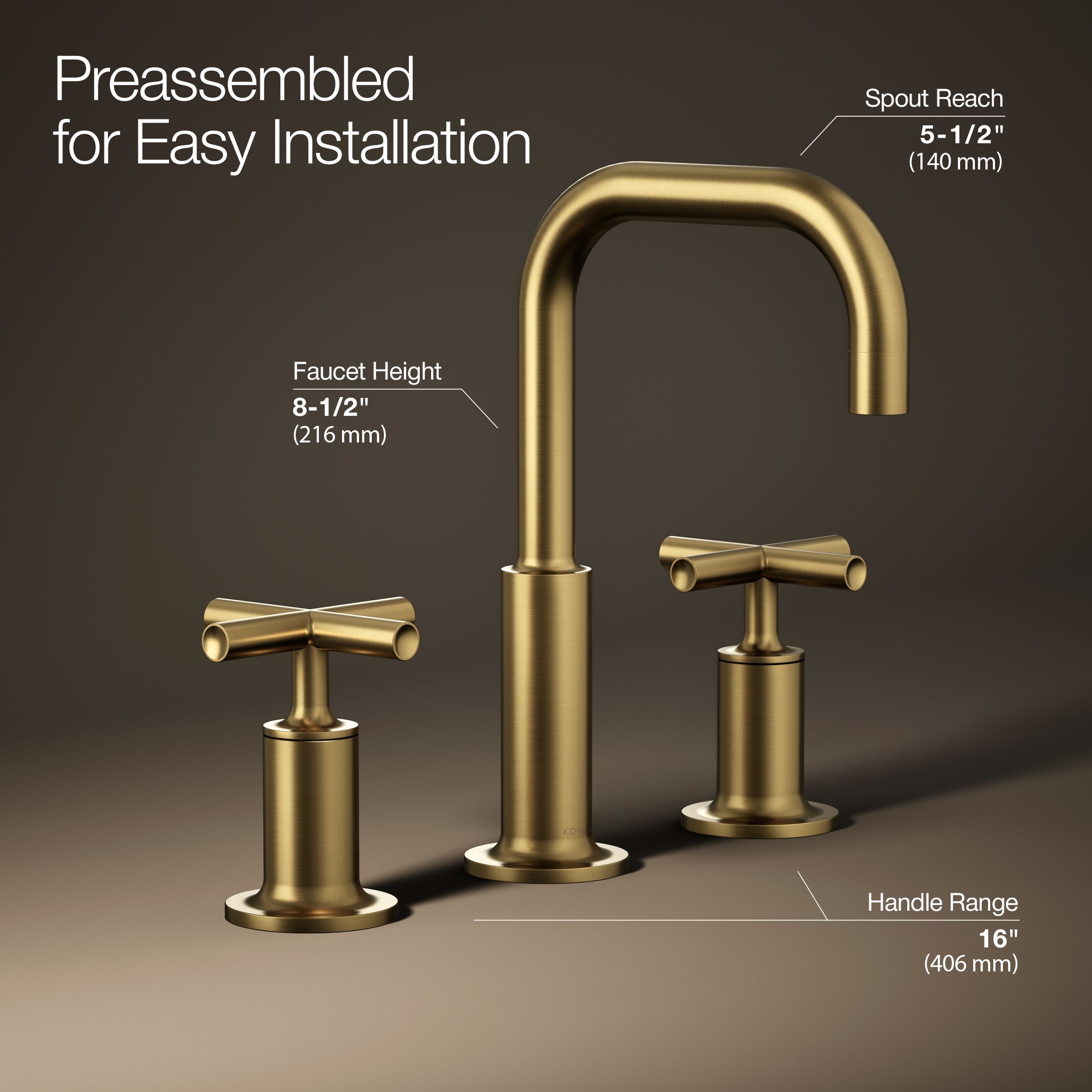 KOHLER K-14406-3-2MB Lavatory-Faucets - View #3