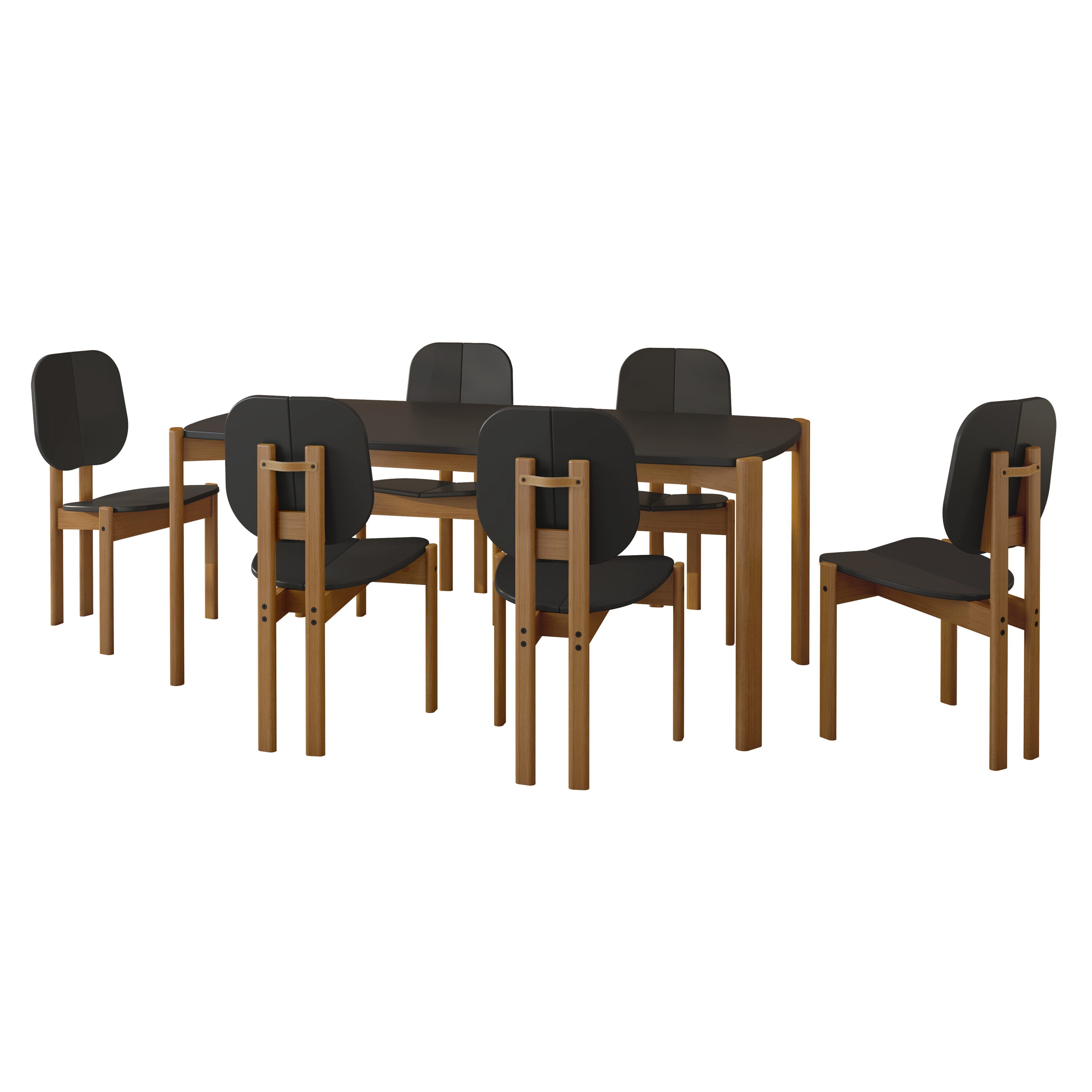 Manhattan Comfort 6-DT-79620-BK Dining-Sets - View #2