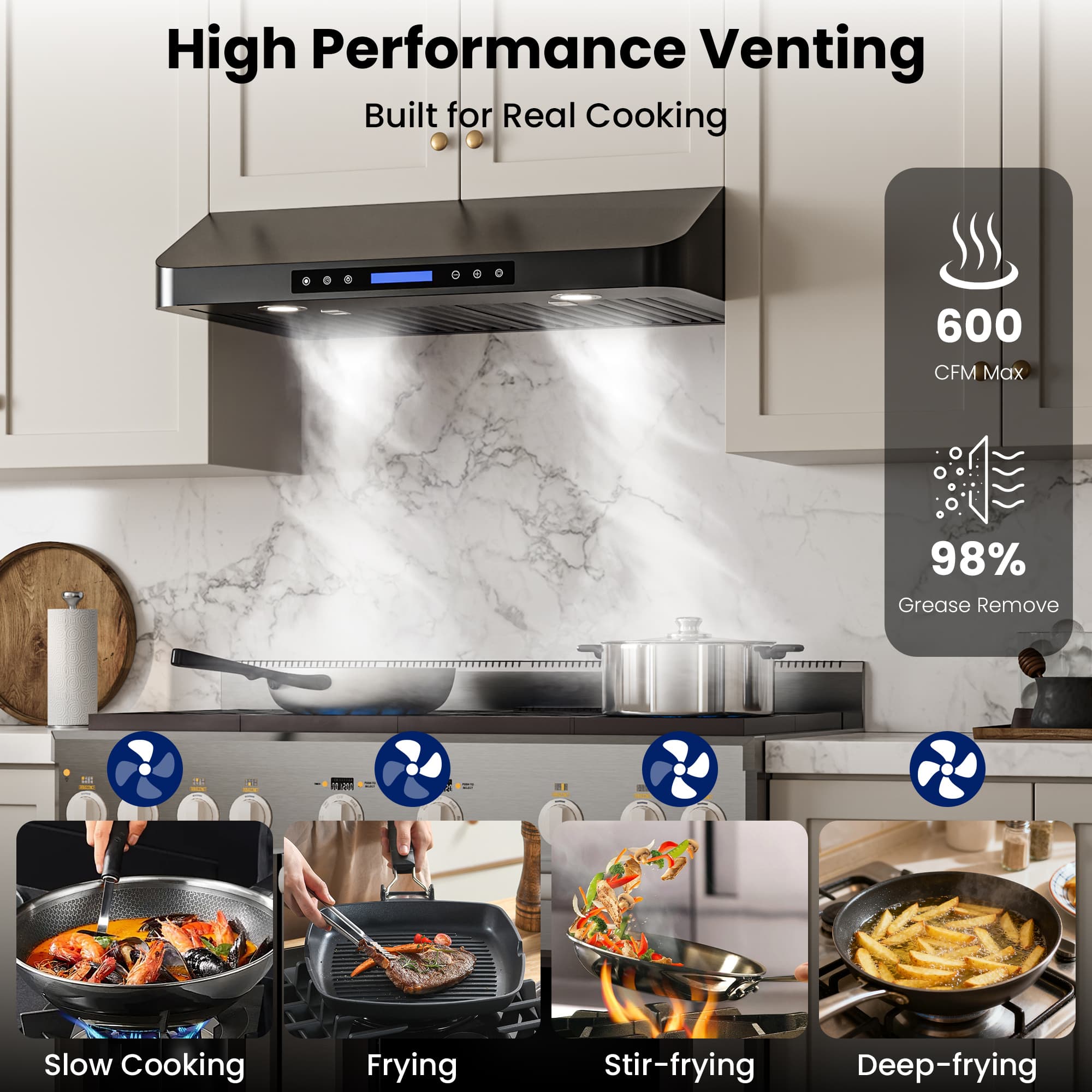 DIVAN DMC01-30B Undercabinet-Range-Hoods - View #4
